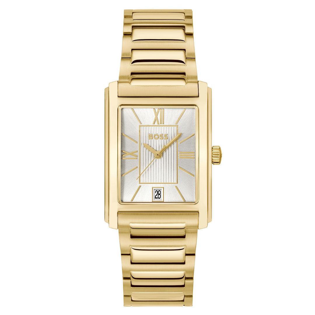 Hugo Boss Gold Steel Silver White Dial Men's Watch - 1514280