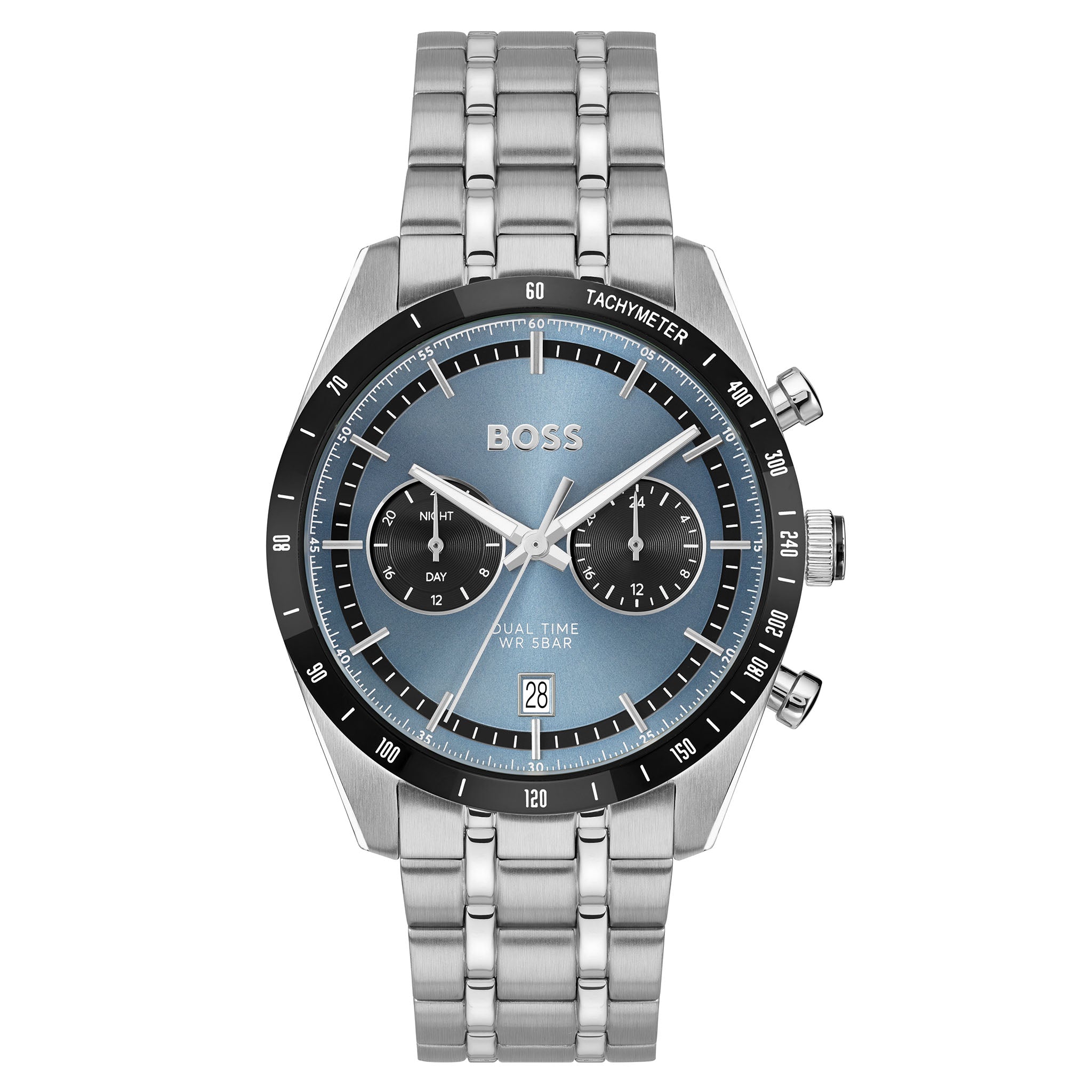 Hugo Boss Stainless Steel Blue Dial Multi-function Men's Watch - 1514286