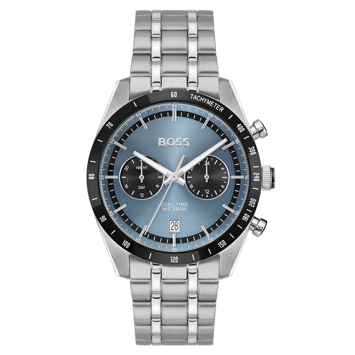 Hugo Boss Stainless Steel Blue Dial Multi-function Men's Watch - 1514286