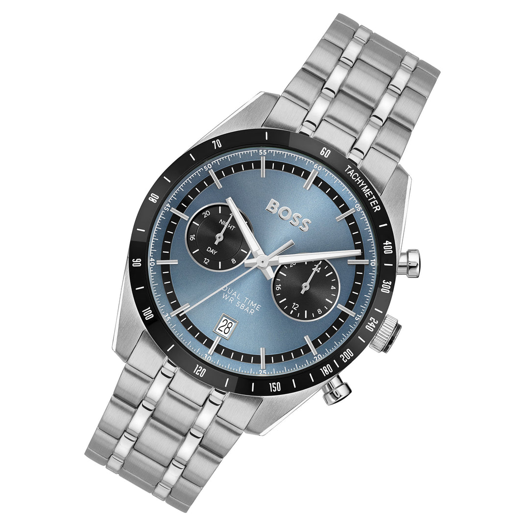 Hugo Boss Stainless Steel Blue Dial Multi-function Men's Watch - 1514286