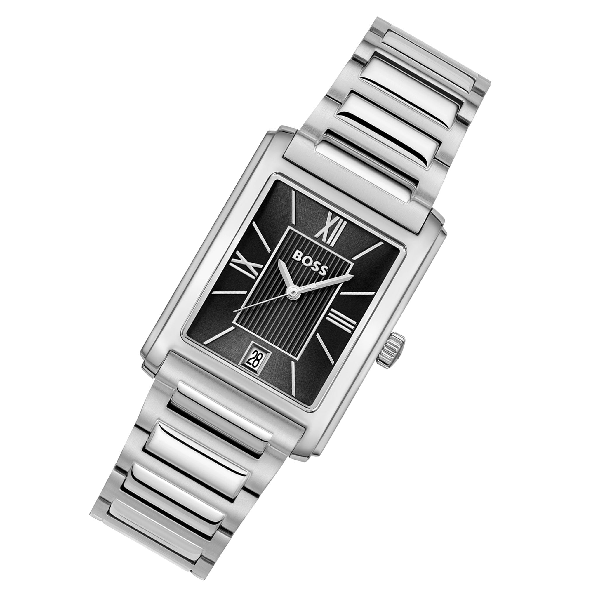 BOSS by Hugo Boss Stainless Steel Black Dial Men's Watch - 1514297