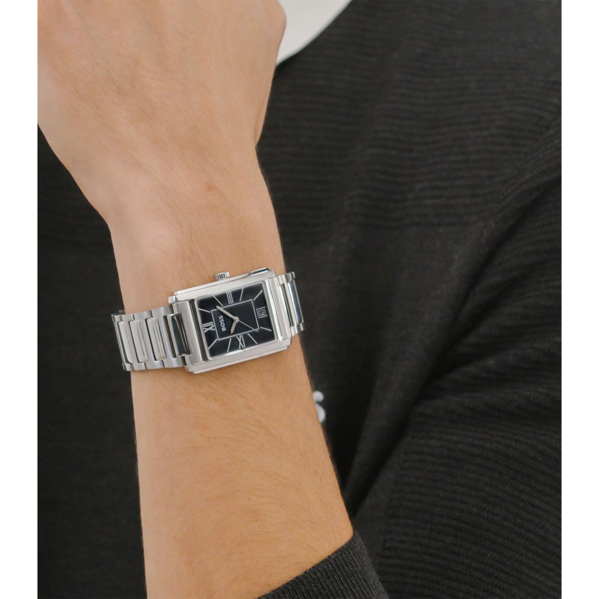BOSS by Hugo Boss Stainless Steel Black Dial Men's Watch - 1514297