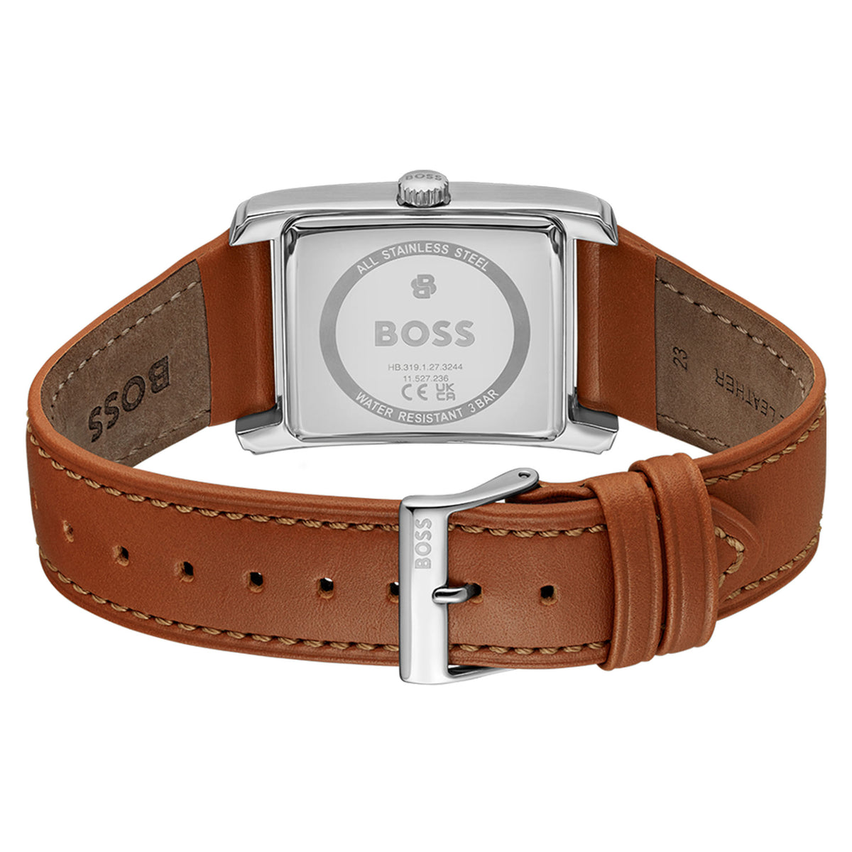BOSS by Hugo Boss Brown Leather Silver Dial Multi-function Men's Watch - 1514316