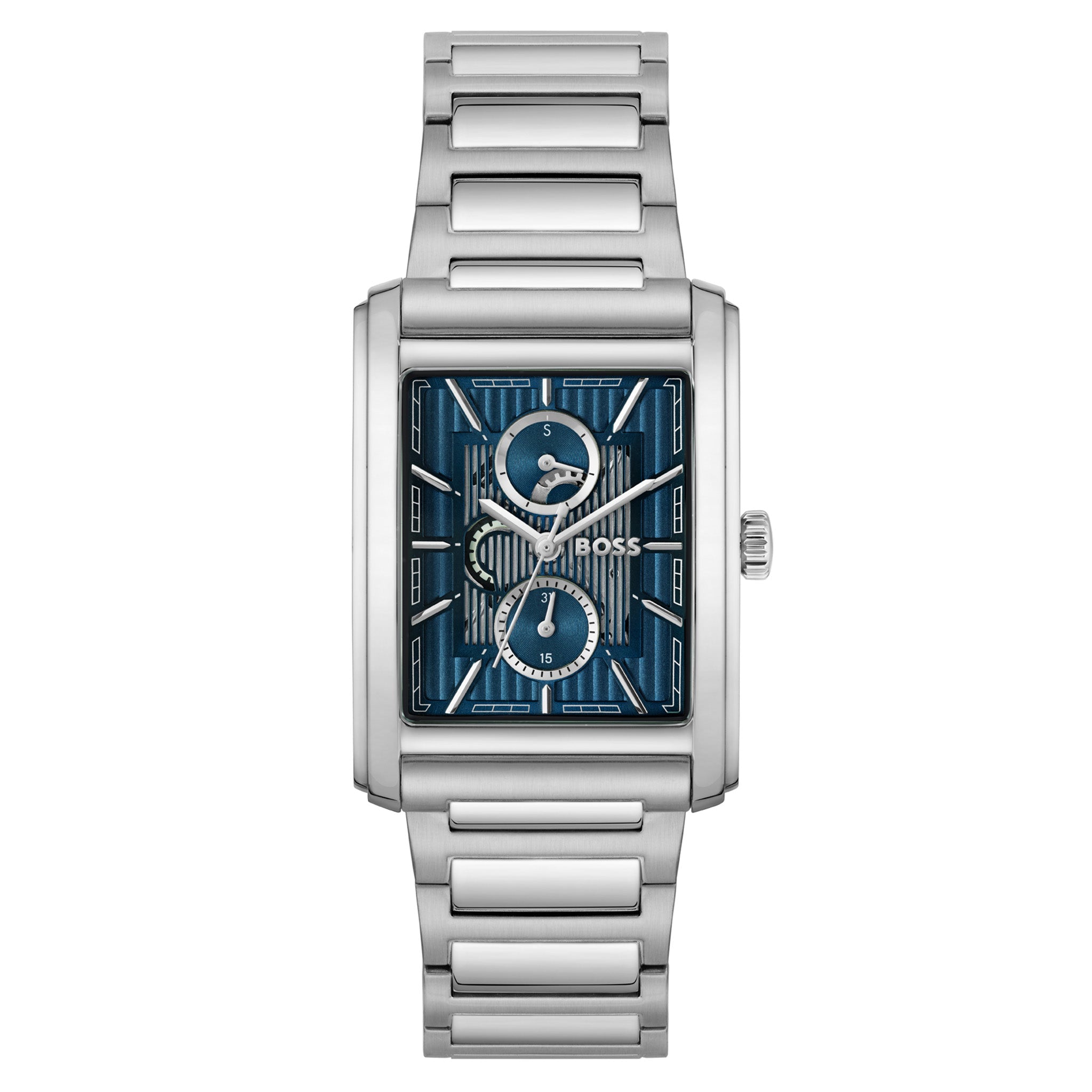 BOSS by Hugo Boss Stainless Steel Blue Dial Multi-function Men's Watch - 1514318