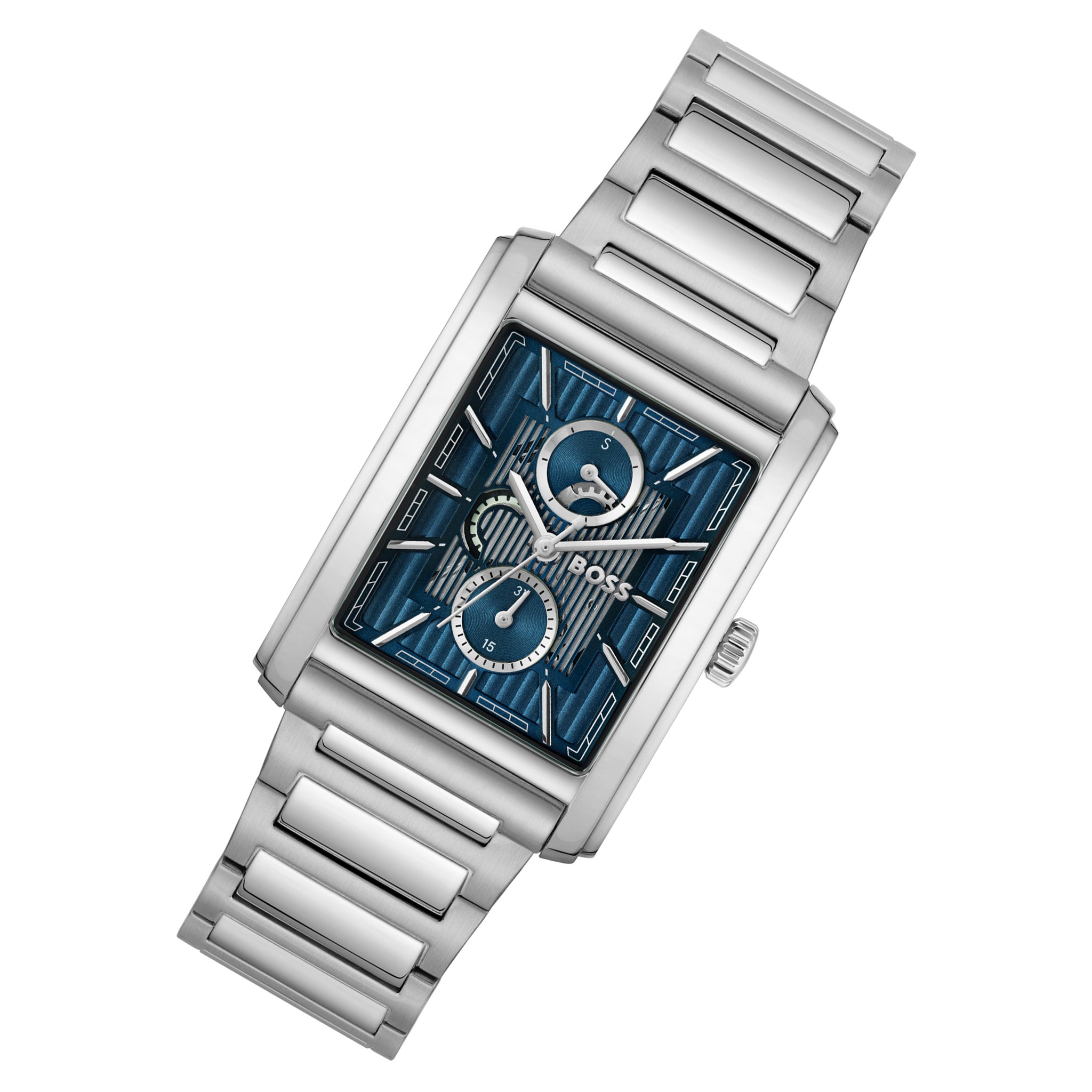 BOSS by Hugo Boss Stainless Steel Blue Dial Multi-function Men's Watch - 1514318