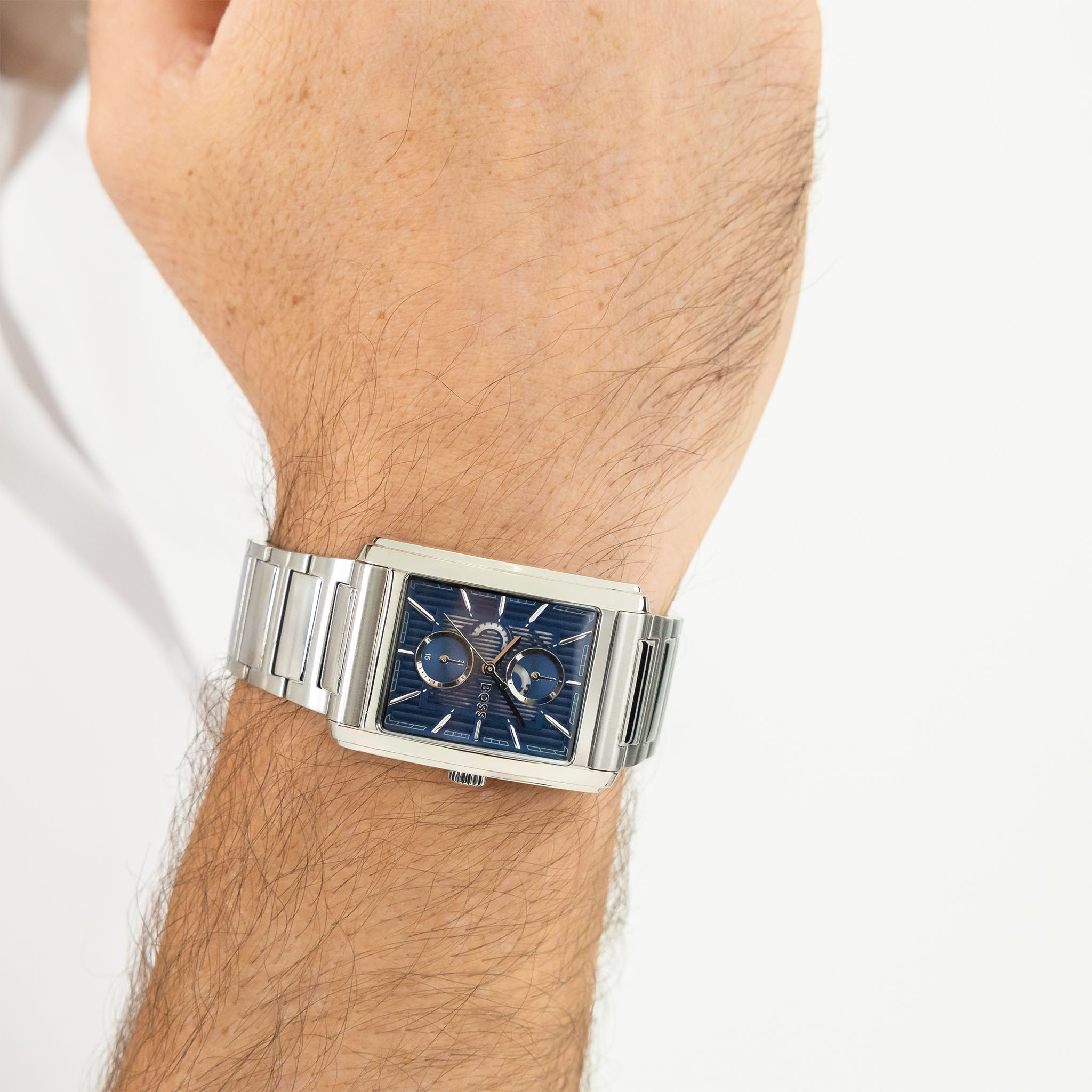 BOSS by Hugo Boss Stainless Steel Blue Dial Multi-function Men's Watch - 1514318