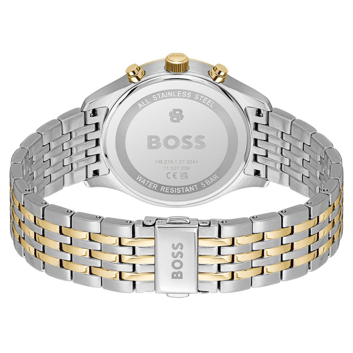 BOSS by Hugo Boss Two-Tone Steel Galvanic Blue Dial Chronograph Men's Watch - 1514329