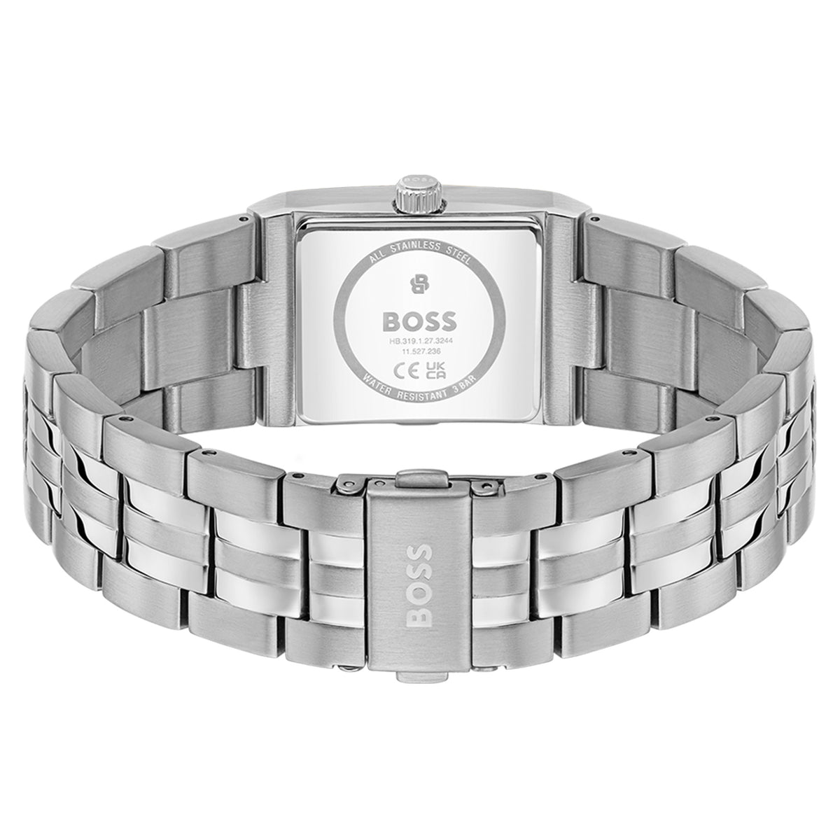 BOSS by Hugo Boss Silver Steel Black Dial Men's Watch - 1514331