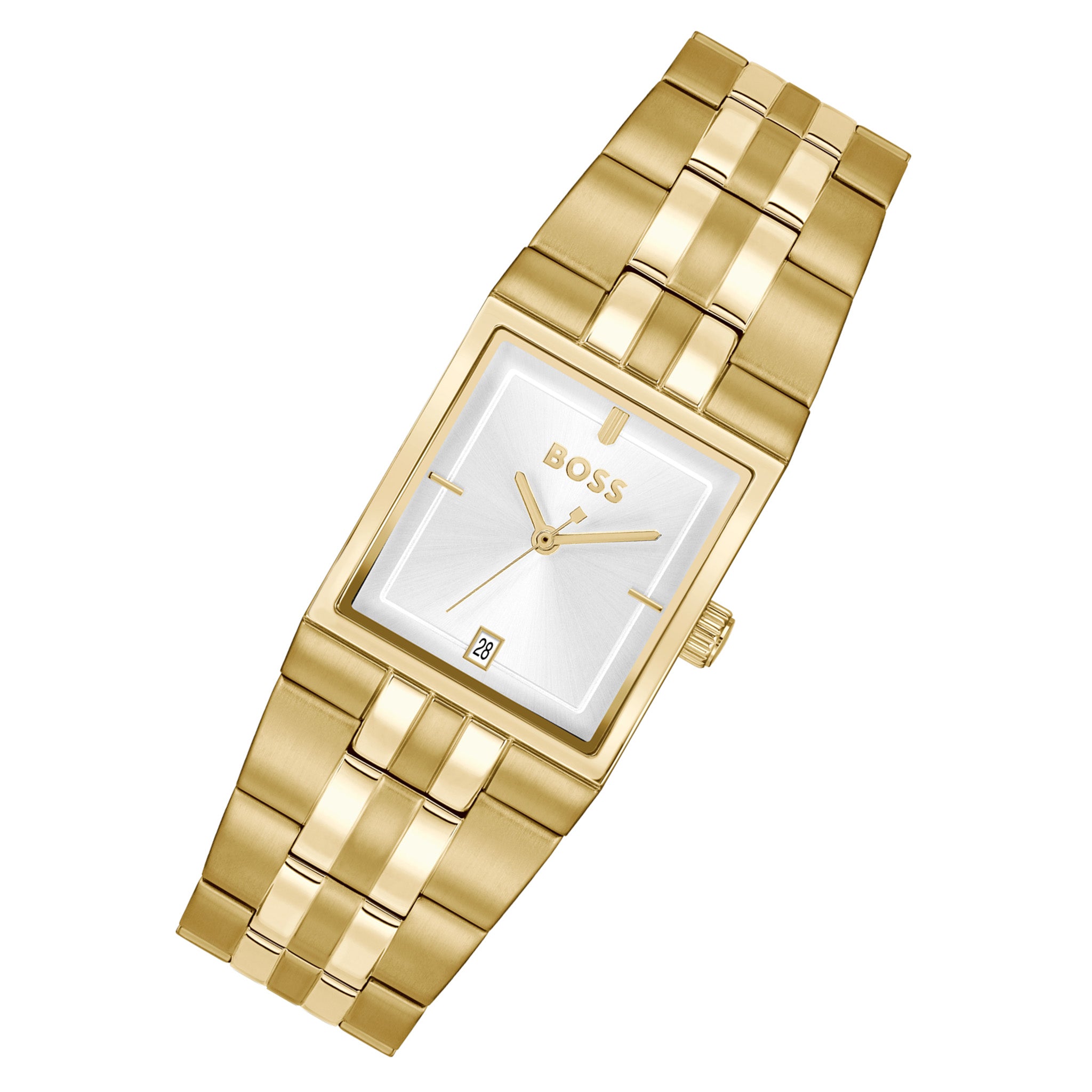 BOSS by Hugo Boss Gold Steel Silver White Dial Men's Watch - 1514332