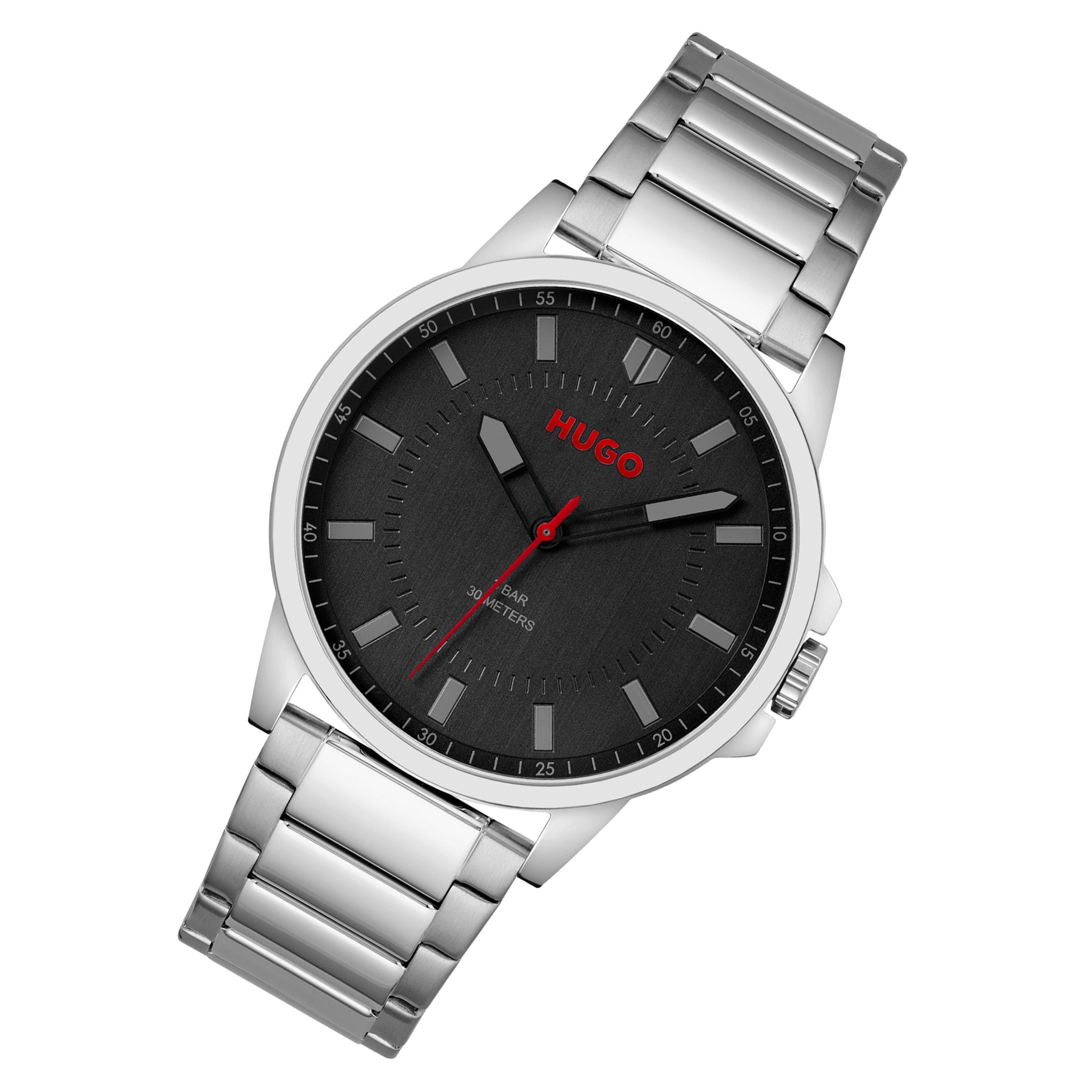 HUGO by Hugo Boss Stainless Steel Black Dial Men's Watch - 1530246