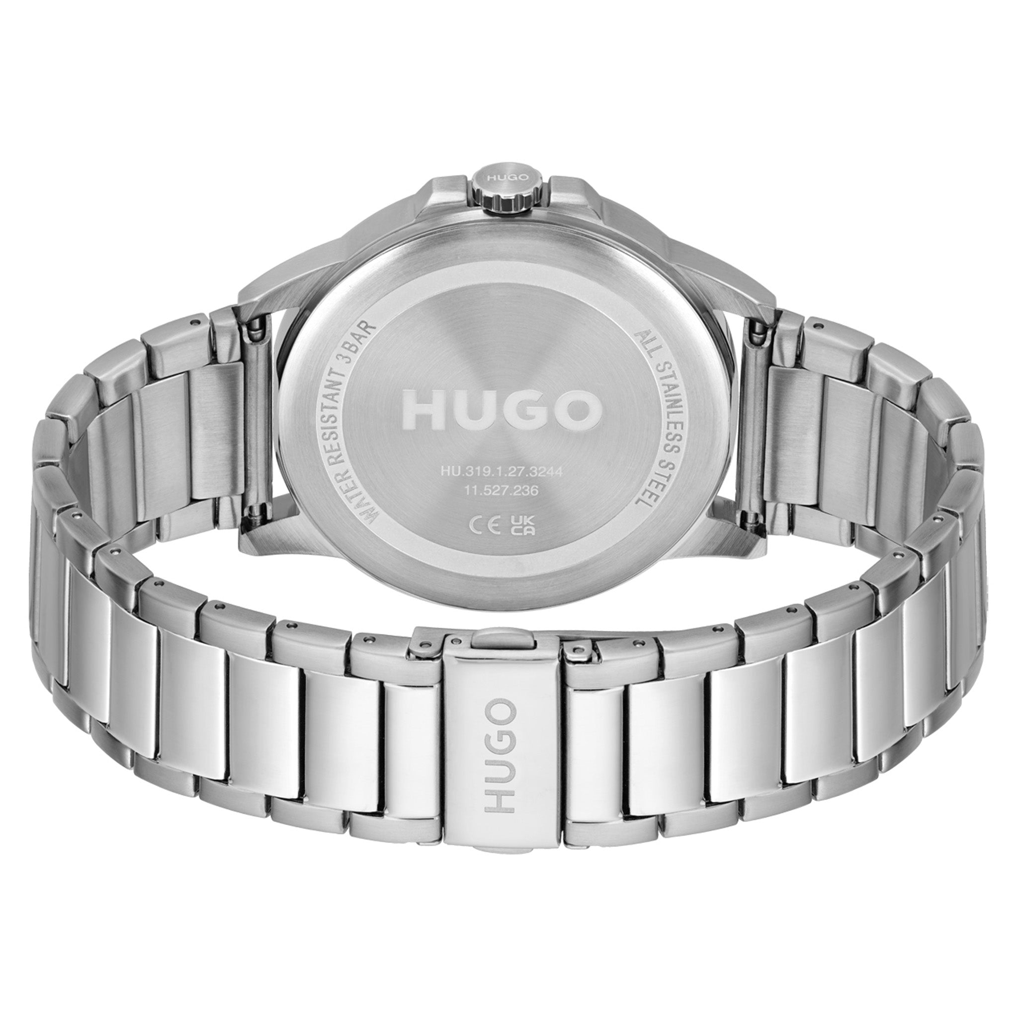 HUGO by Hugo Boss Stainless Steel Black Dial Men's Watch - 1530246