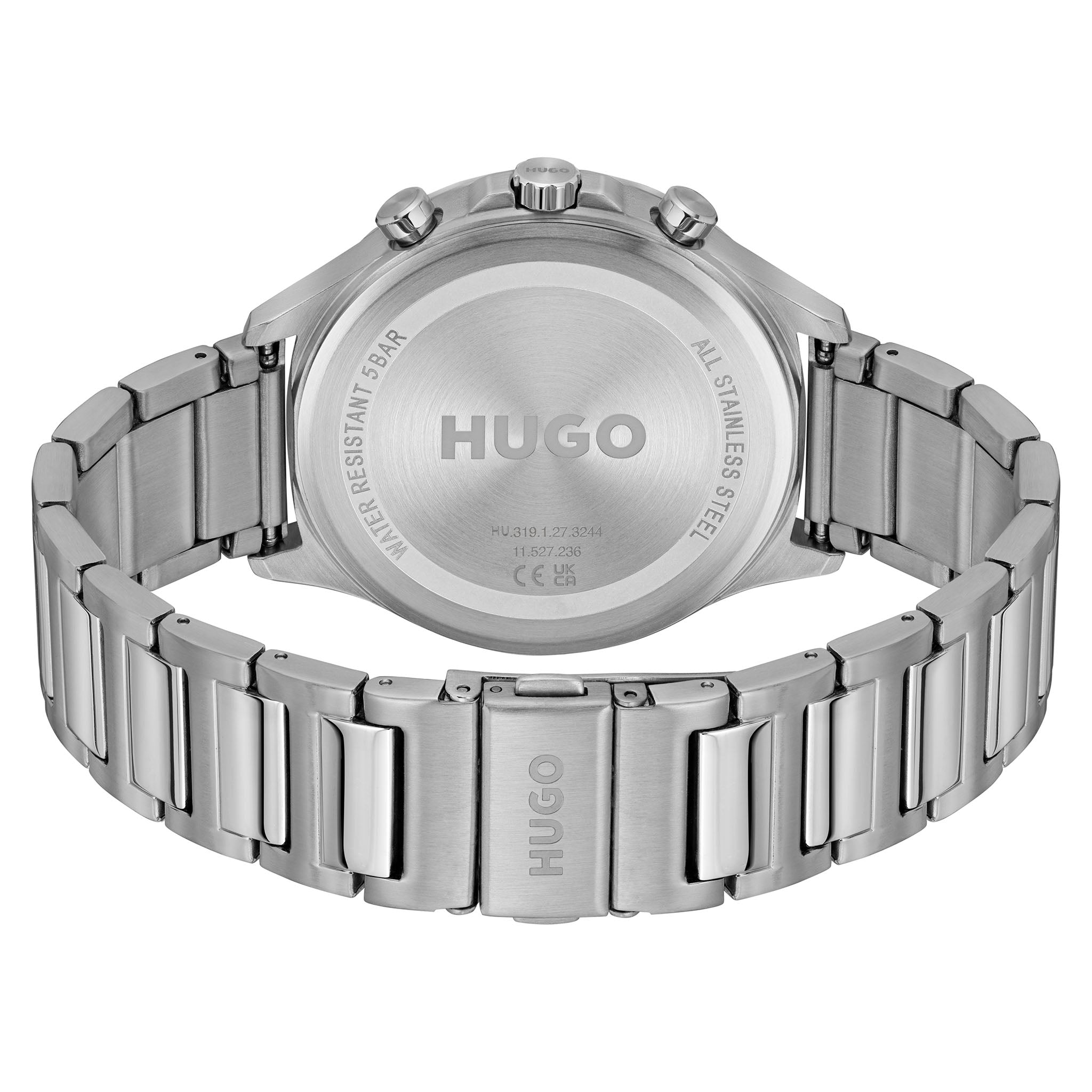 HUGO by Hugo Boss Stainless Steel Grey Dial Multi-function Men's Watch - 1530411