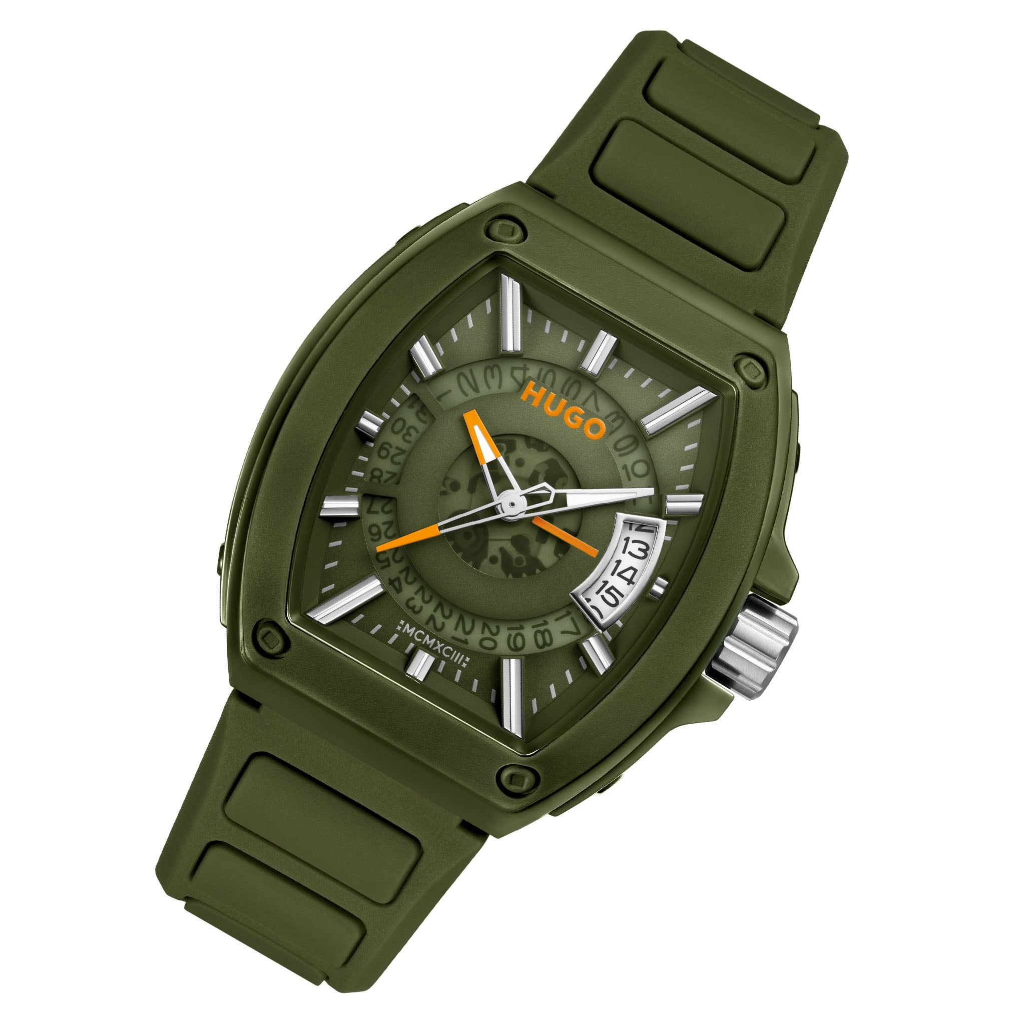 HUGO by Hugo Boss Silicone Green Dial Men's Watch - 1530433