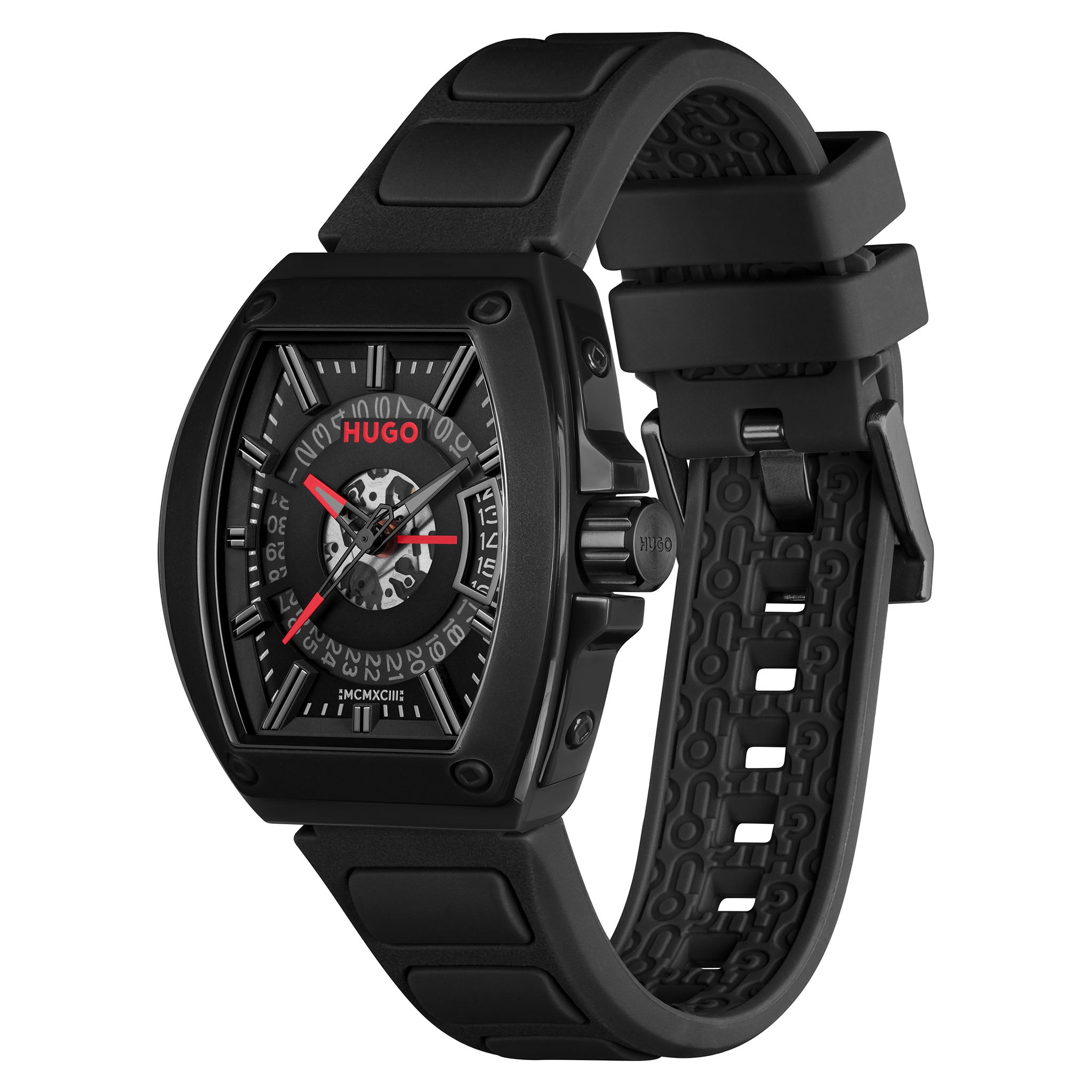 HUGO by Hugo Boss Silicone Black Dial Men's Watch - 1530436