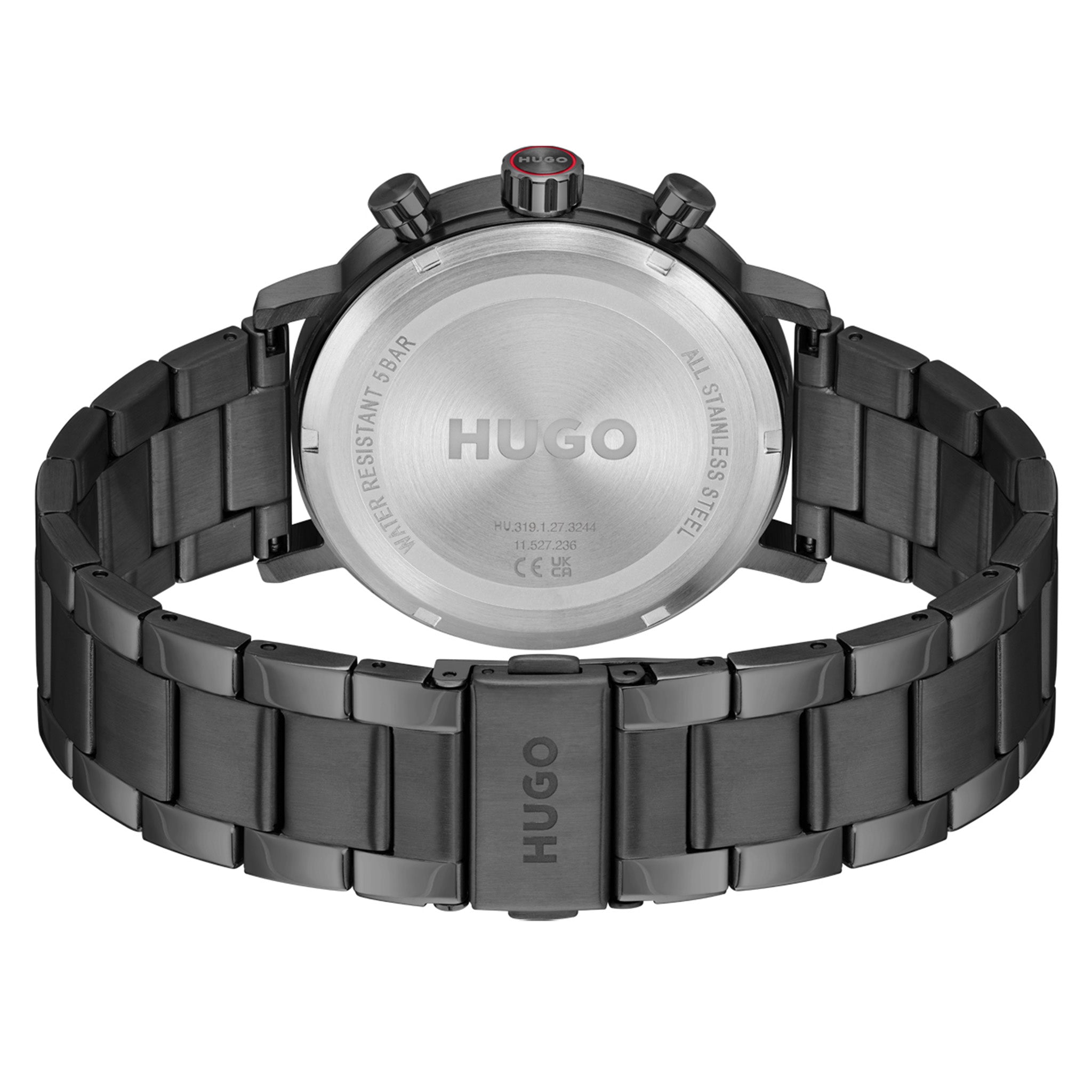 HUGO by Hugo Boss Steel Black Dial Multi-function Men's Watch - 1530468