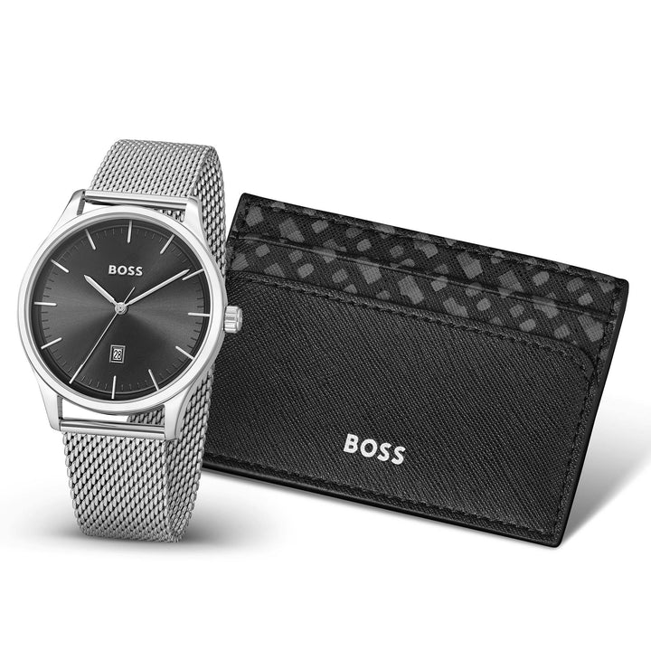 Hugo Boss Stainless Steel Black Sunray Dial Men's Watch - 1570159