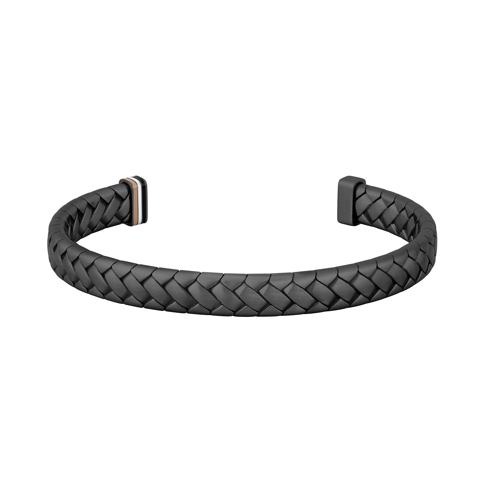 Hugo Boss Jewellery Black Steel Men's Open Bangle - 1580673