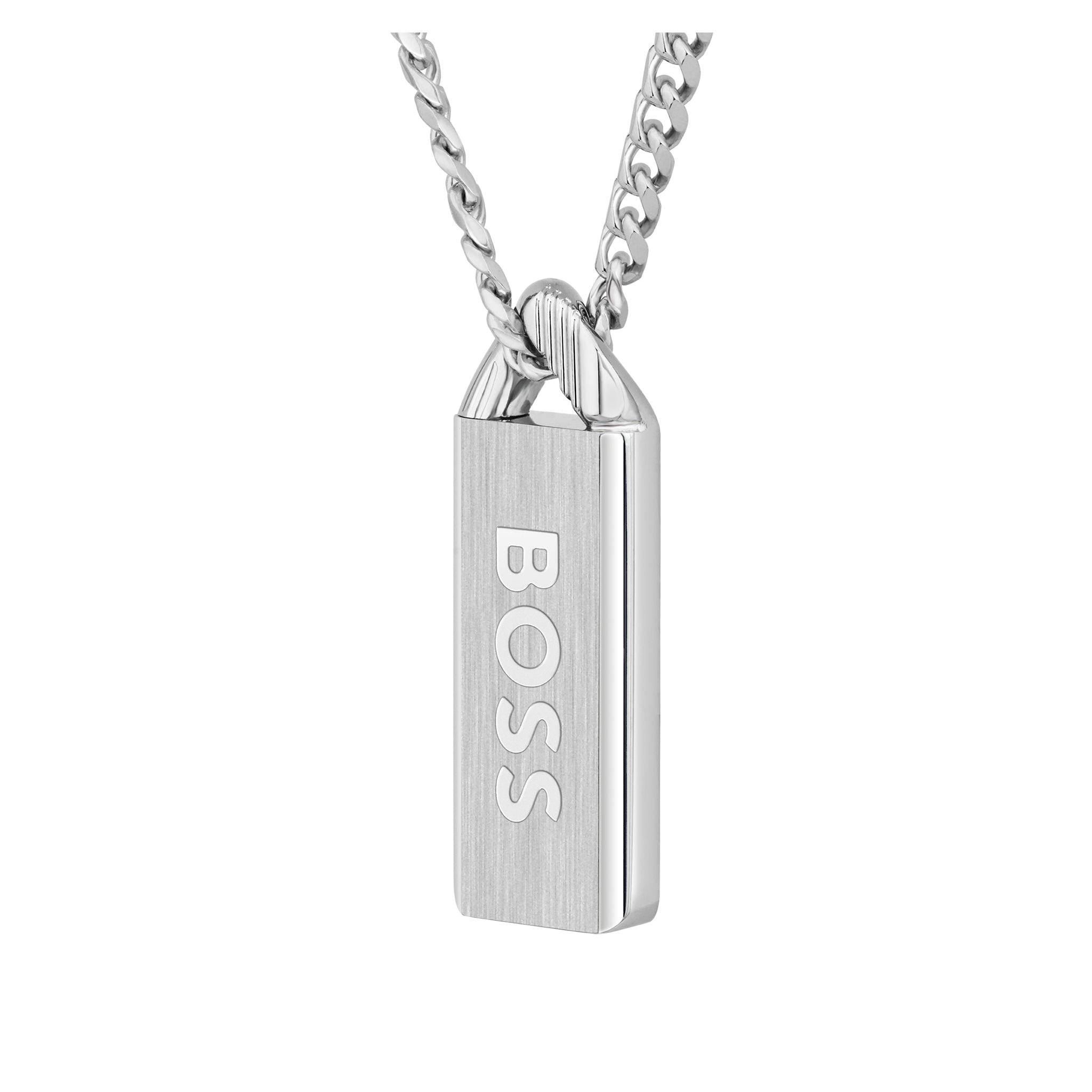 Hugo Boss Jewellery Stainless Steel Men's Pendant Necklace - 1580677