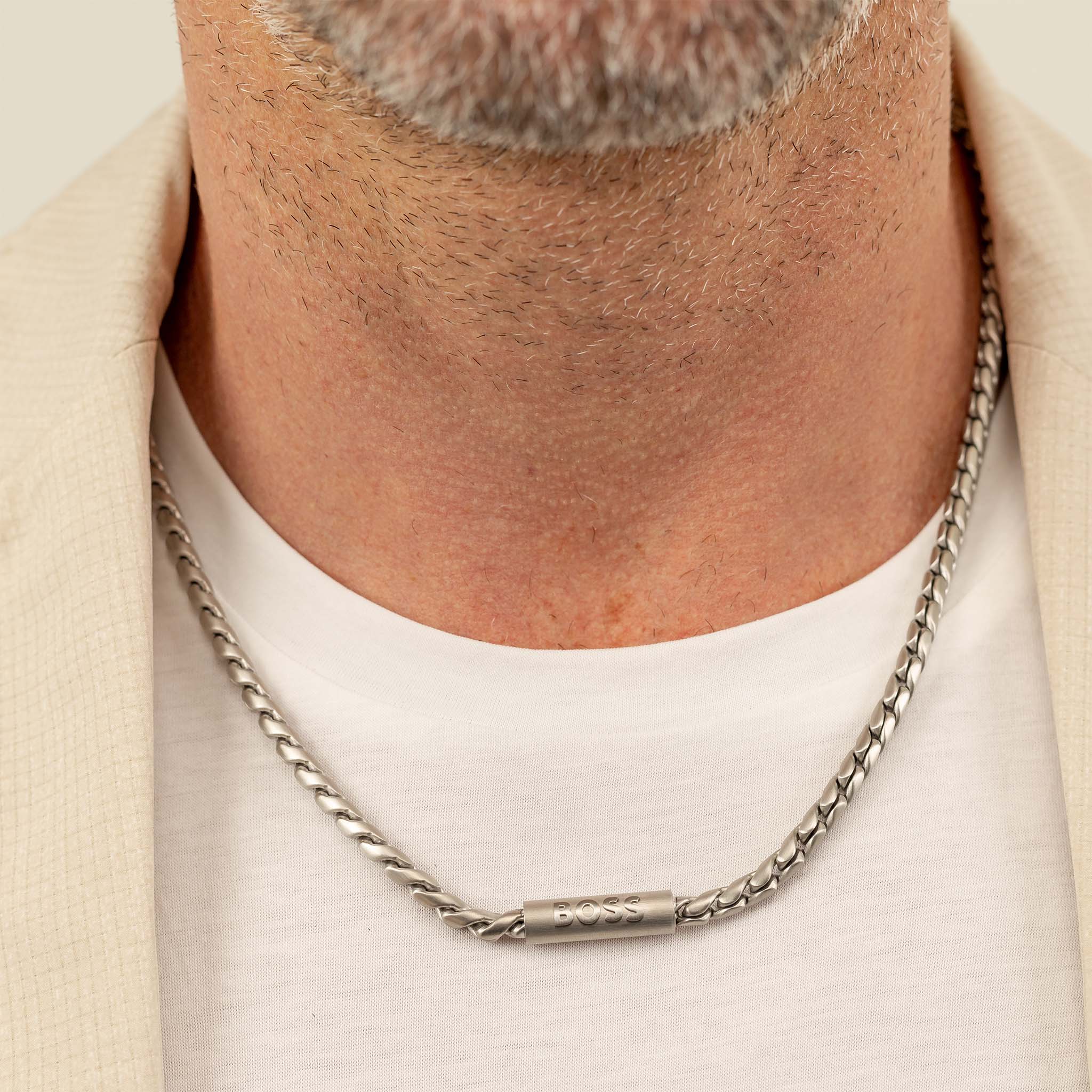 Hugo Boss Jewellery Stainless Steel Men's Chain Necklace - 1580693