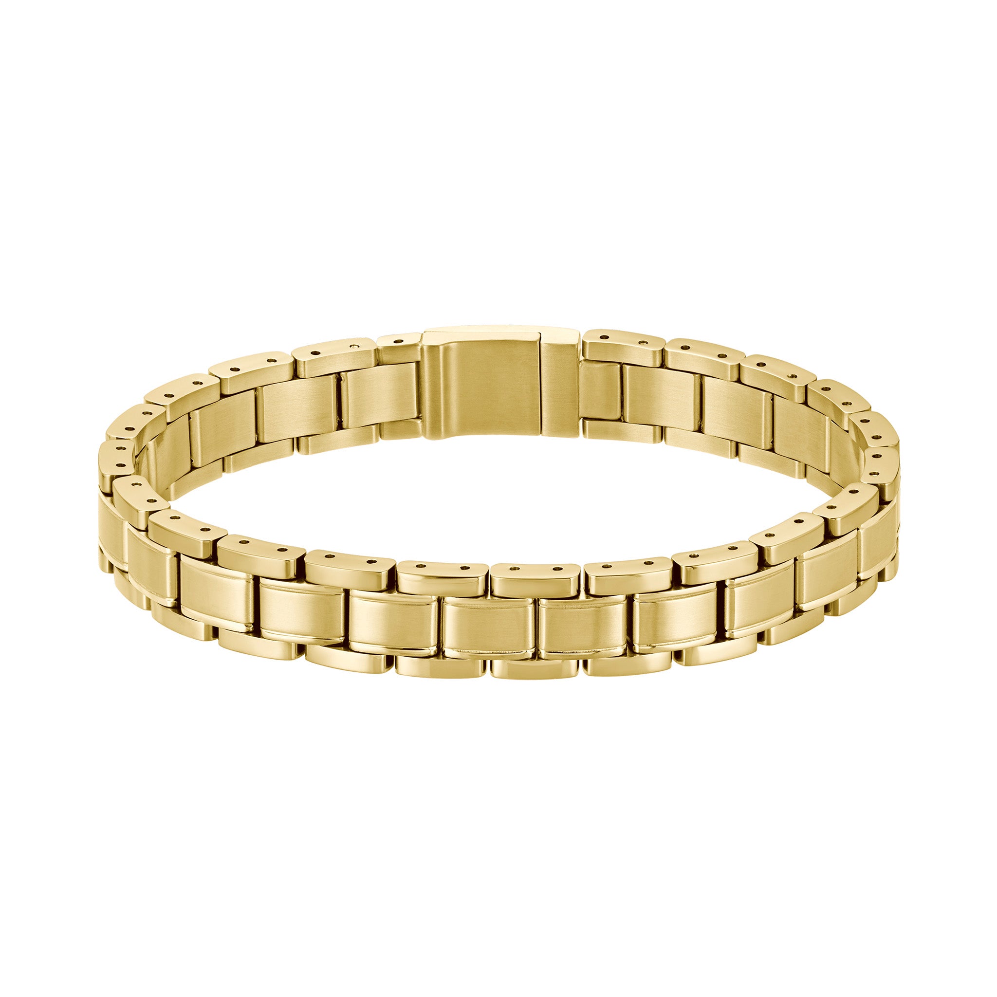 Hugo Boss Jewellery Gold Steel Men's Link Bracelet - 1580711