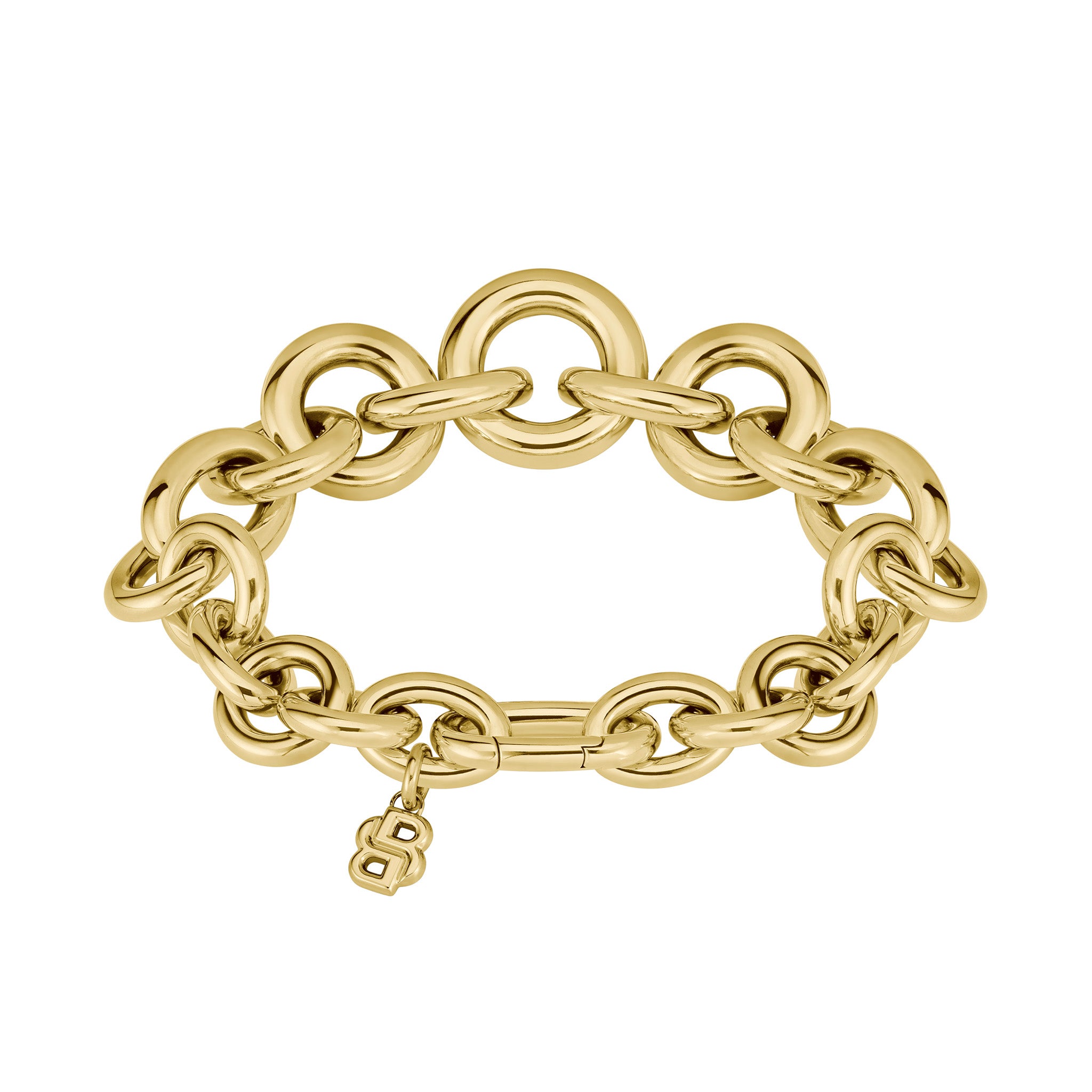 Hugo Boss Jewellery Gold Steel Women's Link Bracelet - 1580736M