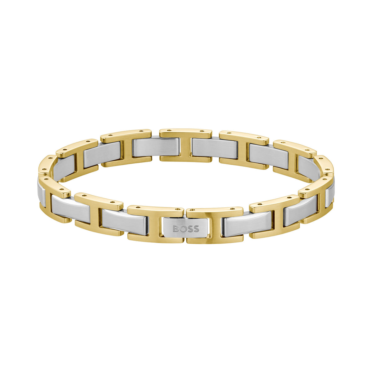 BOSS by Hugo Boss Jewellery Stainless Steel & Gold Steel Men's Link Bracelet - 1580793