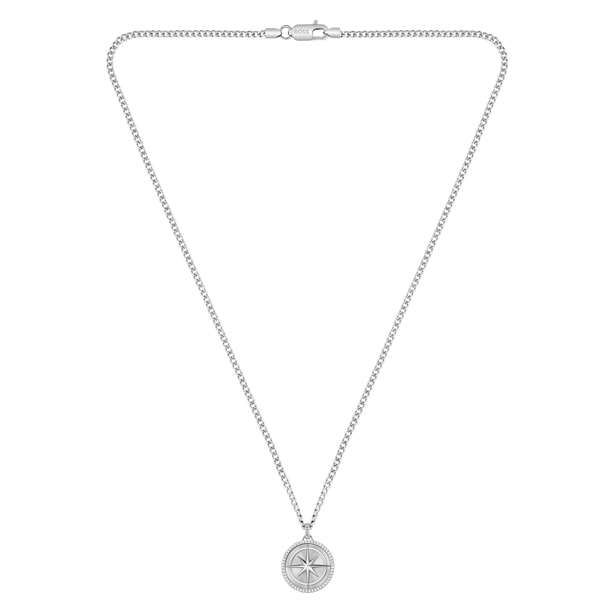 Hugo Boss Jewellery Stainless Steel Men's Pendant Necklace - 1580841