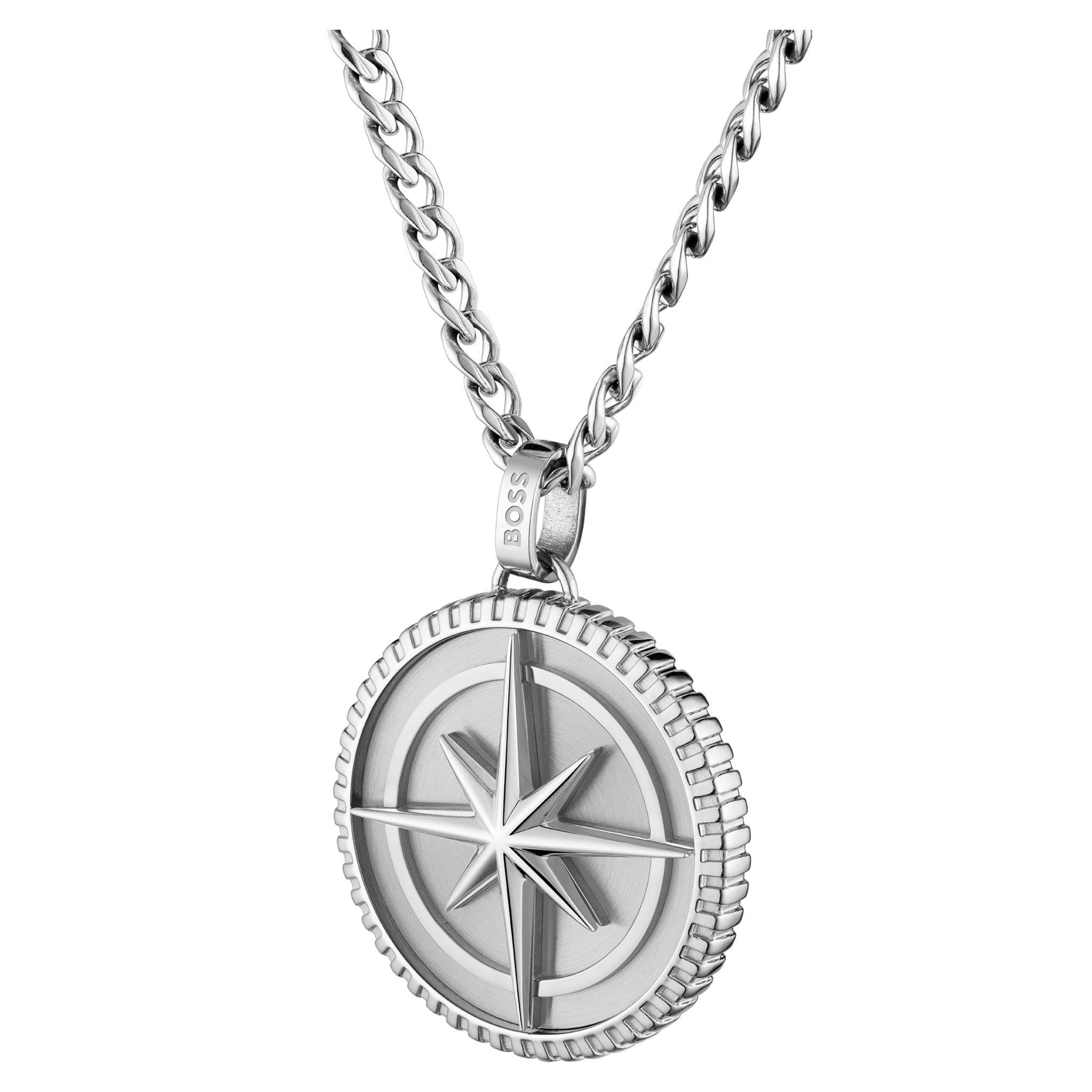 Boss Jewellery Stainless Steel Men's Pendant Necklace - 1580841