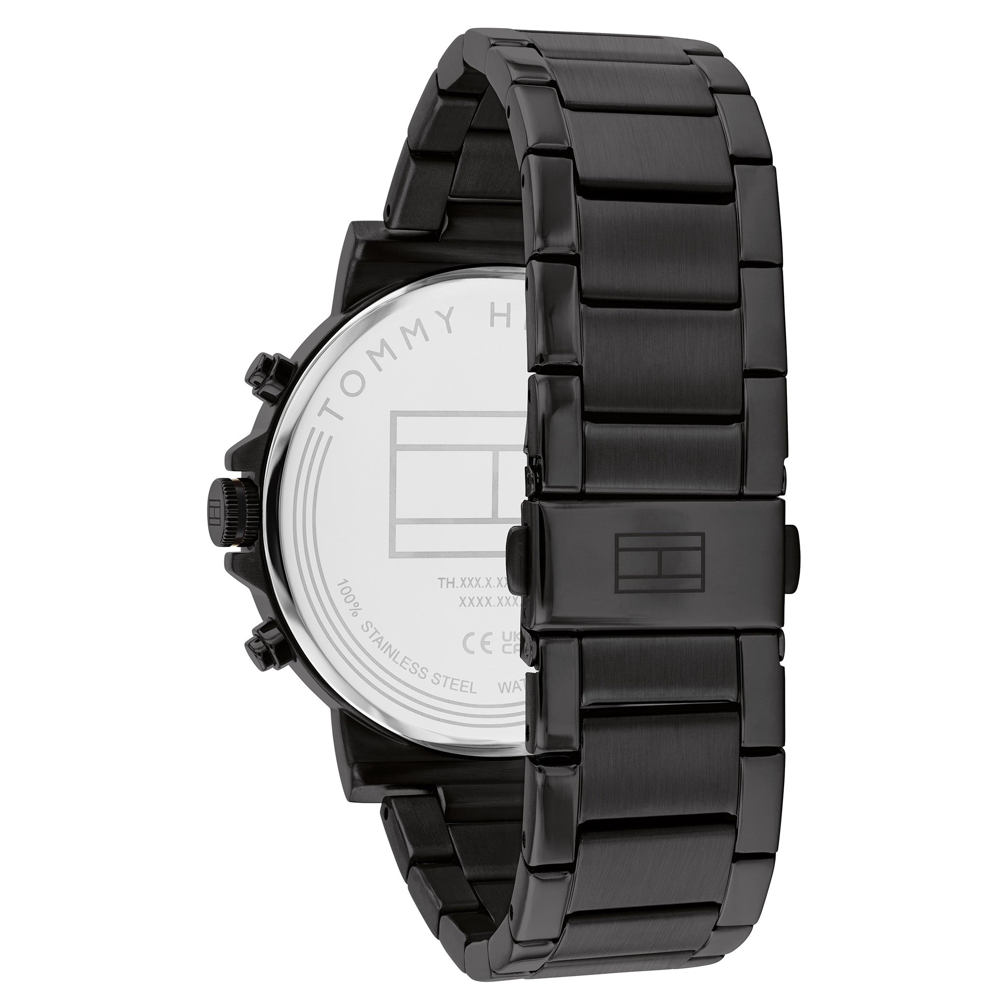 Tommy Hilfiger Black Steel Multi-function Men's Watch - 1710590