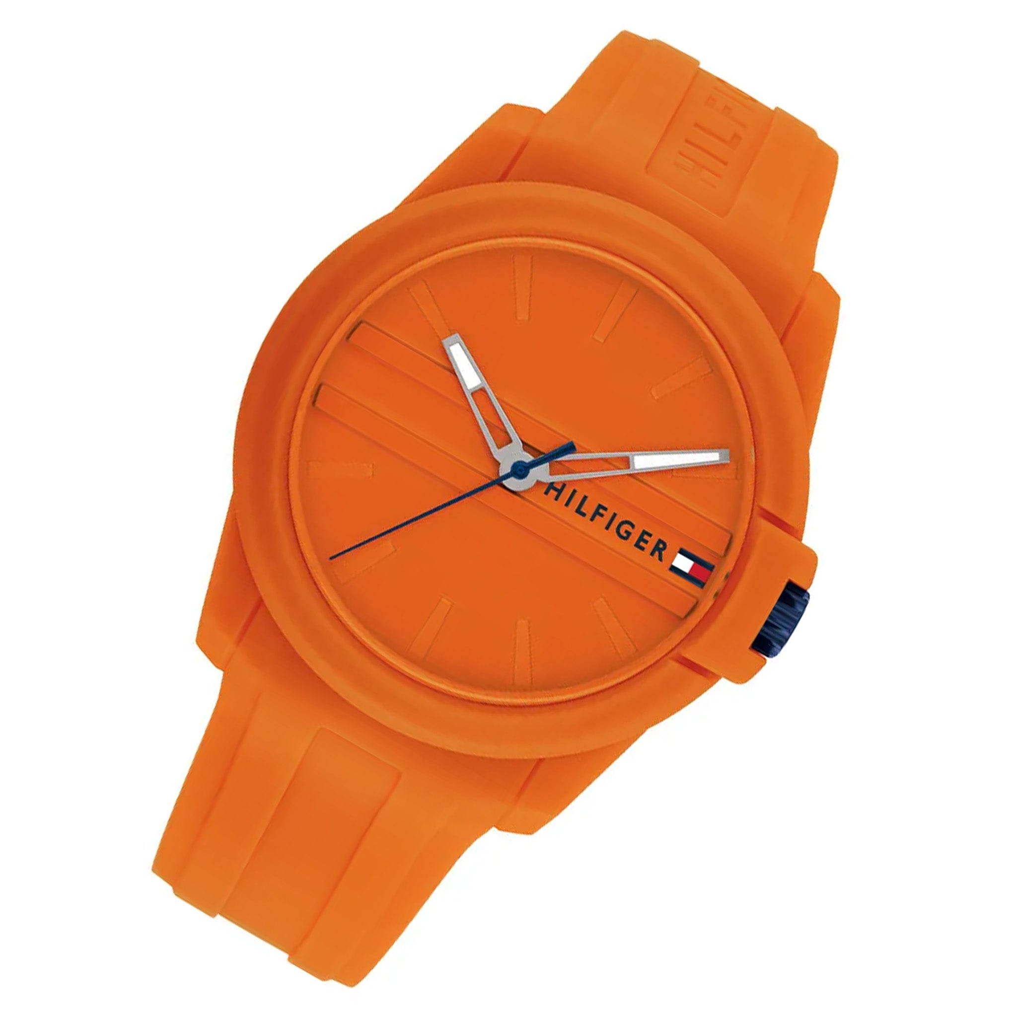 Tommy Hilfiger Orange Silicone Men's Watch - 1710597