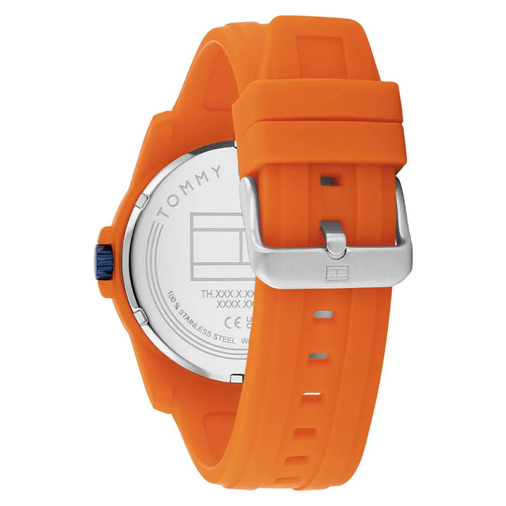 Tommy Hilfiger Orange Silicone Men's Watch - 1710597