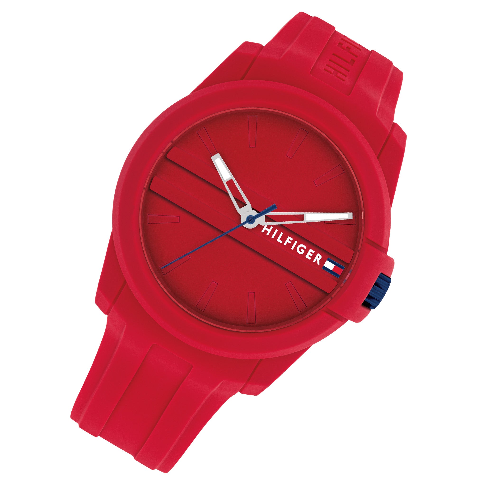 Tommy Hilfiger Red Silicone Men's Watch - 1710598
