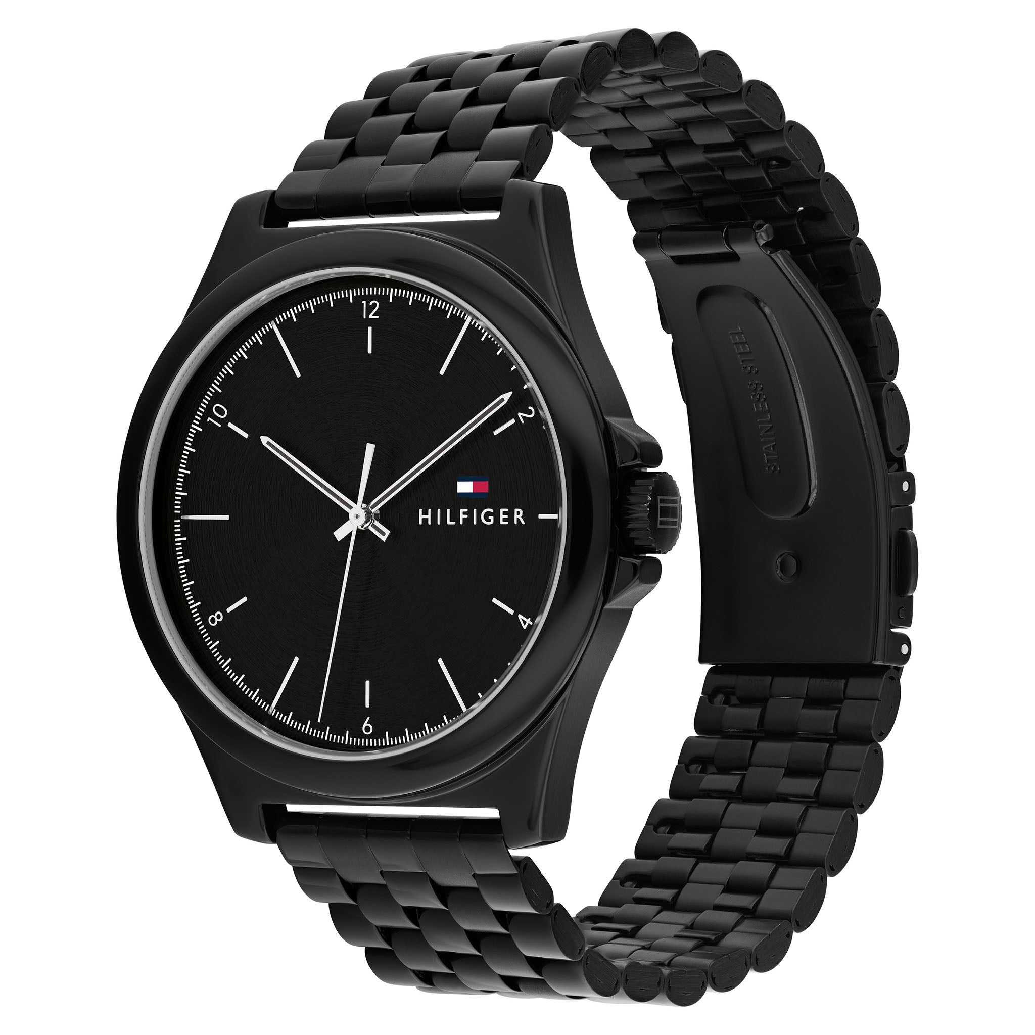 Tommy Hilfiger Black Steel Men's Watch - 1710613