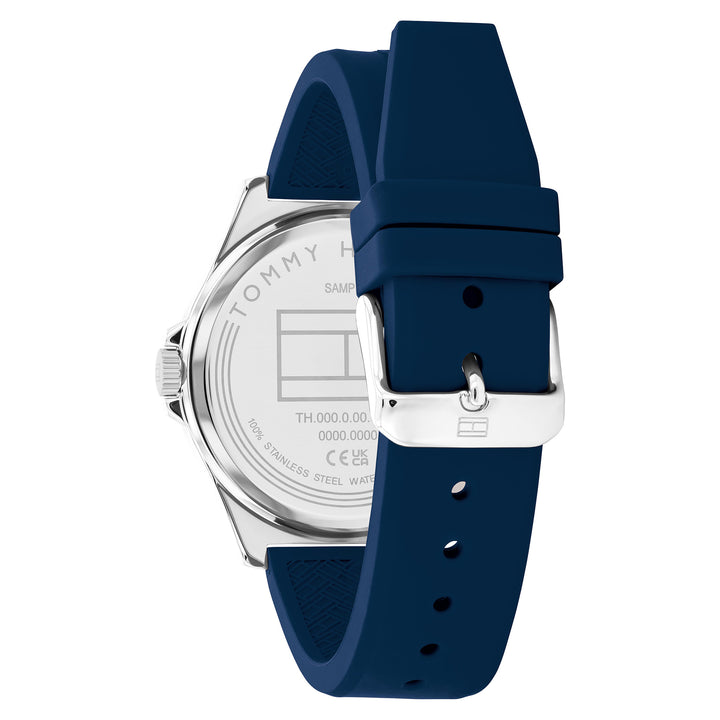 Tommy Hilfiger Navy Silicone Blue Dial Men's Watch - 1710616