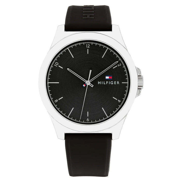 Tommy Hilfiger Black Silicone Men's Watch - 1710617