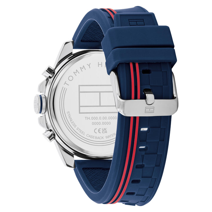 Tommy Hilfiger Navy Silicone Multi-function Men's Watch - 1710635