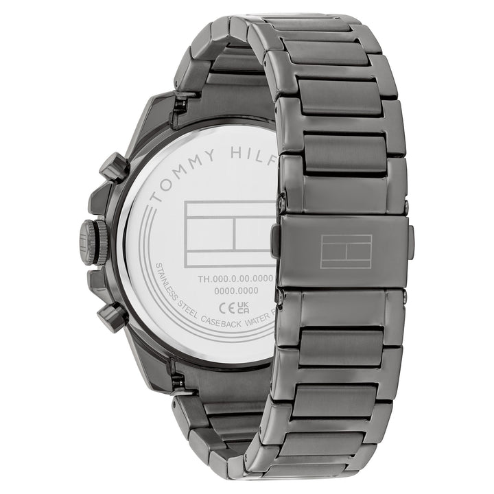 Tommy Hilfiger Grey Steel Navy Dial Multi-function Men's Watch - 1710639