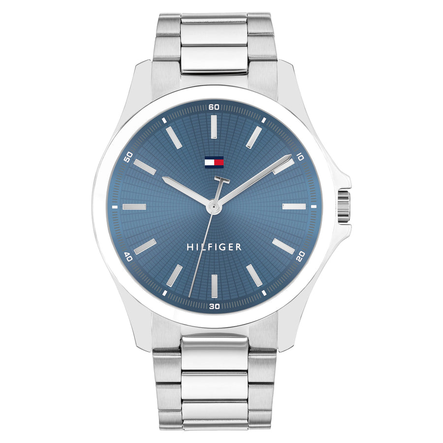 Tommy Hilfiger Bruce Stainless Steel Blue Dial Basic Men's - 1710670