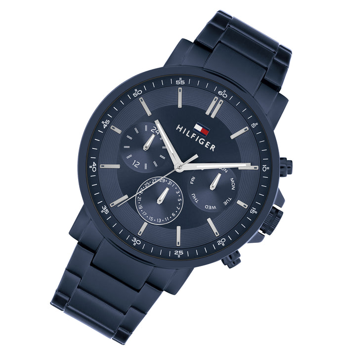 Tommy Hilfiger Steel Blue Dial Multi-function Men's Watch - 1710705