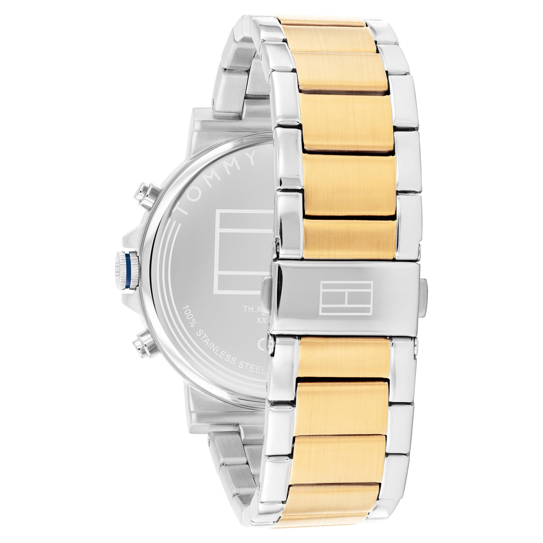 Tommy Hilfiger Two-Tone Steel Blue Dial Multi-function Men's Watch - 1710710