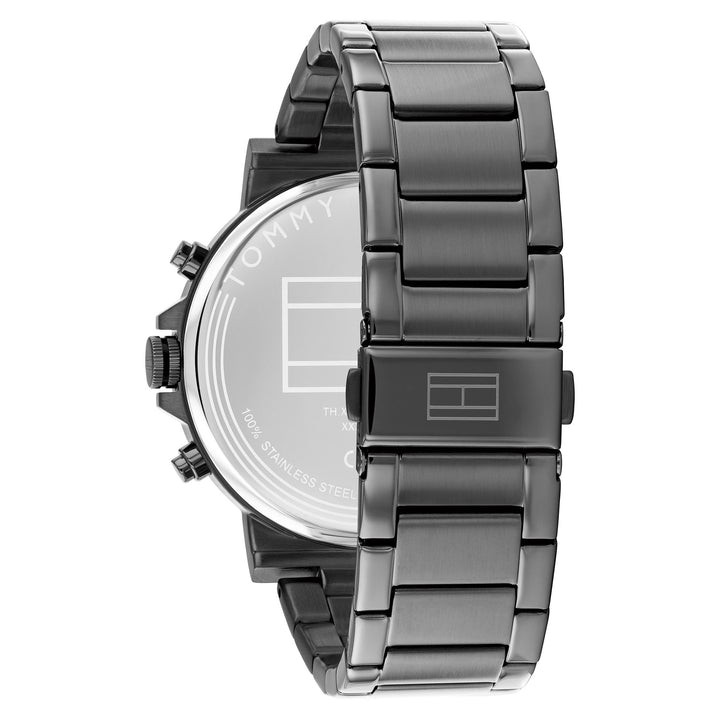 Tommy Hilfiger Grey Steel Dark Grey Dial Multi-function Men's Watch - 1710711