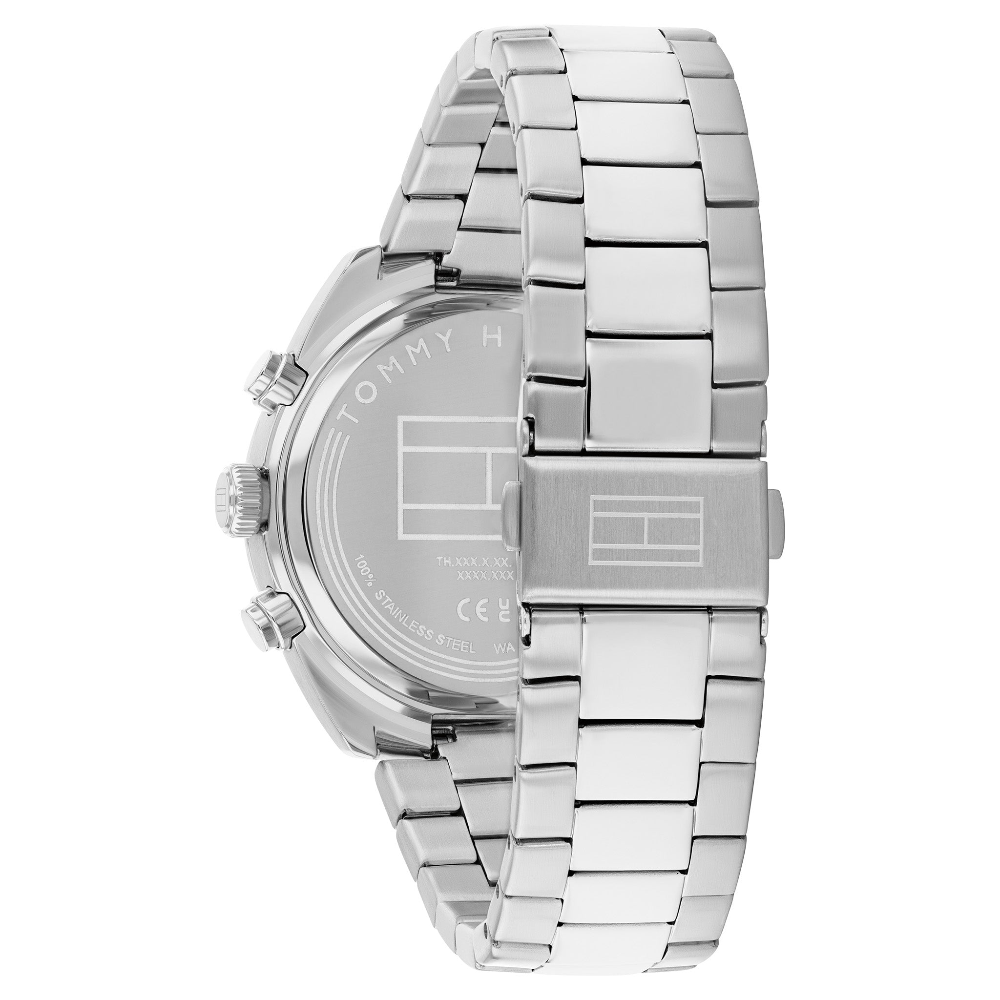 Tommy Hilfiger Stainless Steel Blue Dial Chronograph Men's Watch - 1710722