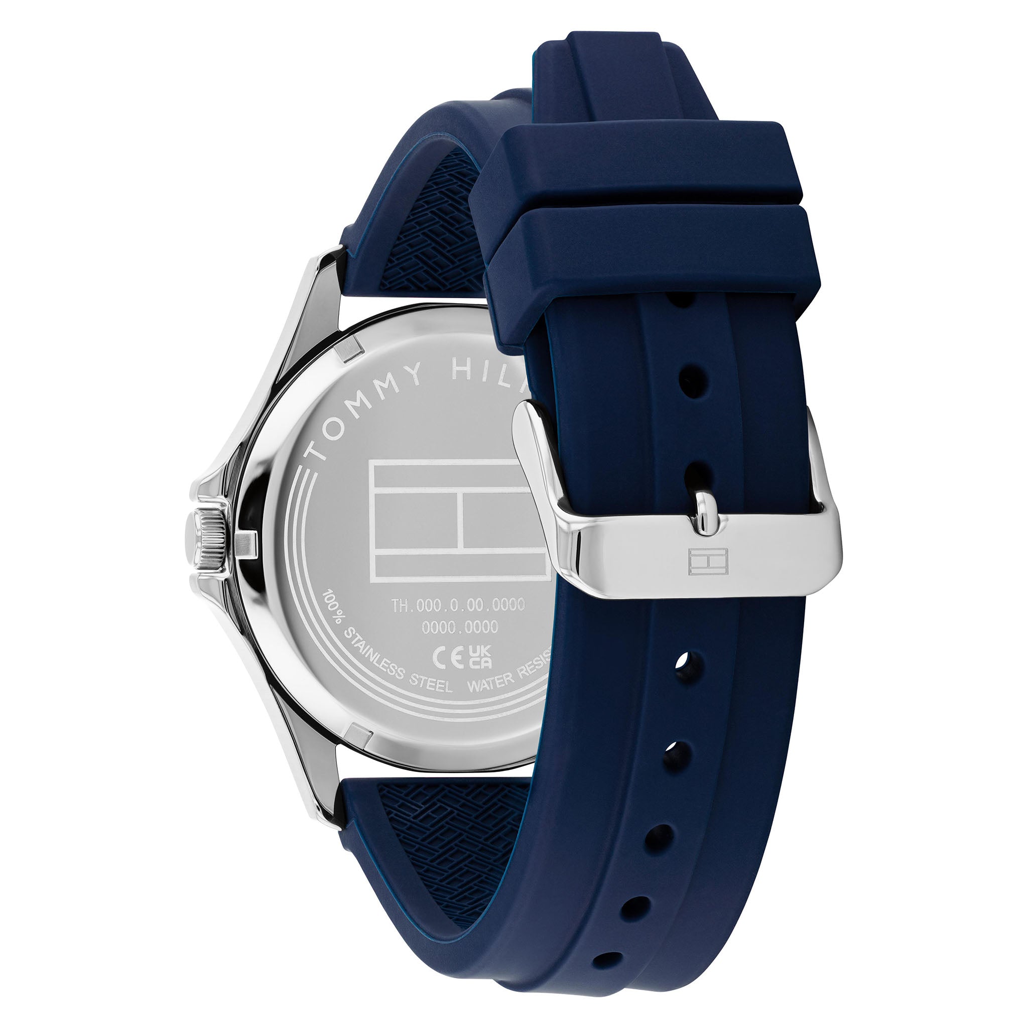 Tommy Hilfiger Silicone Navy Dial Men's Watch - 1710738