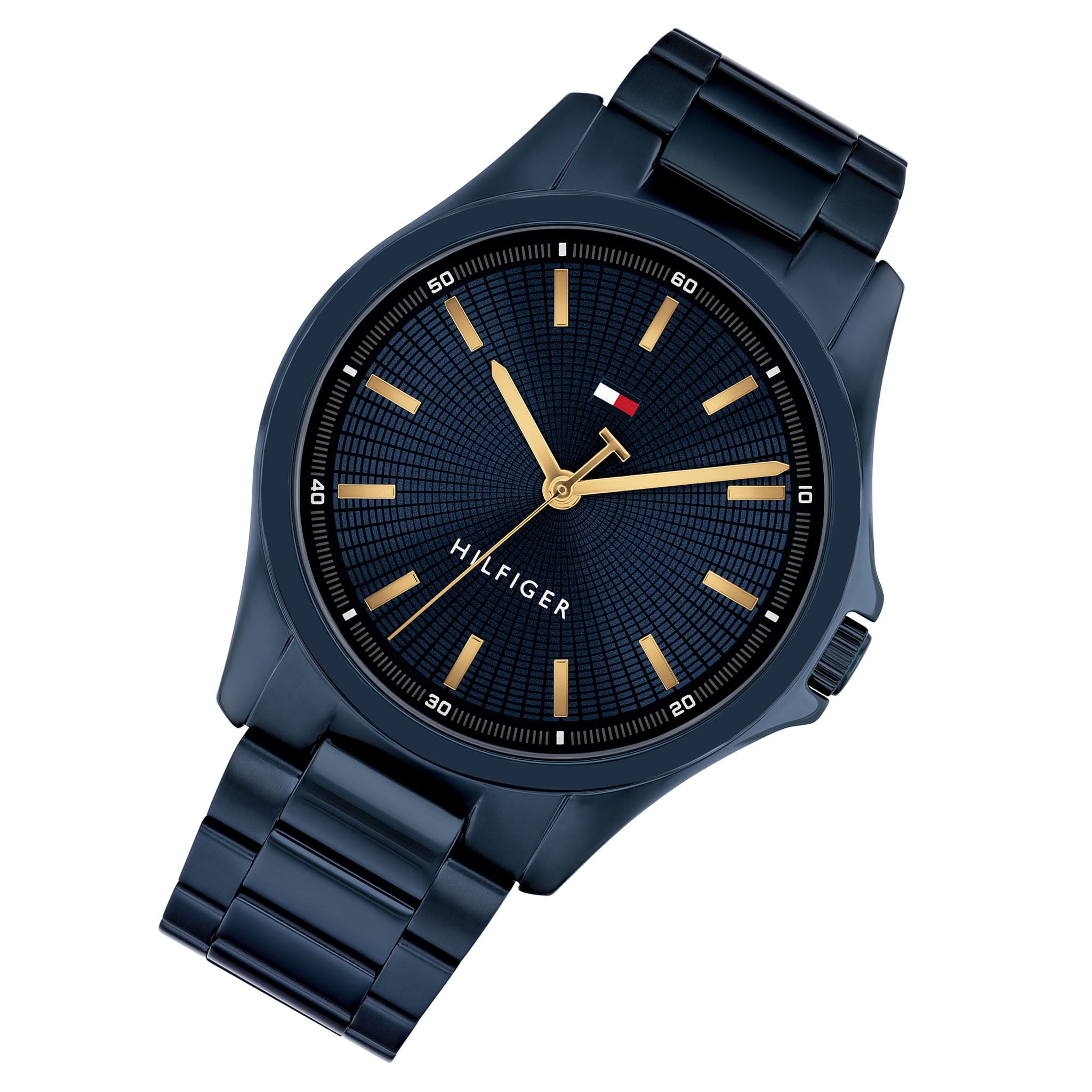 Tommy Hilfiger Blue Steel Navy Dial Men's Watch - 1710742