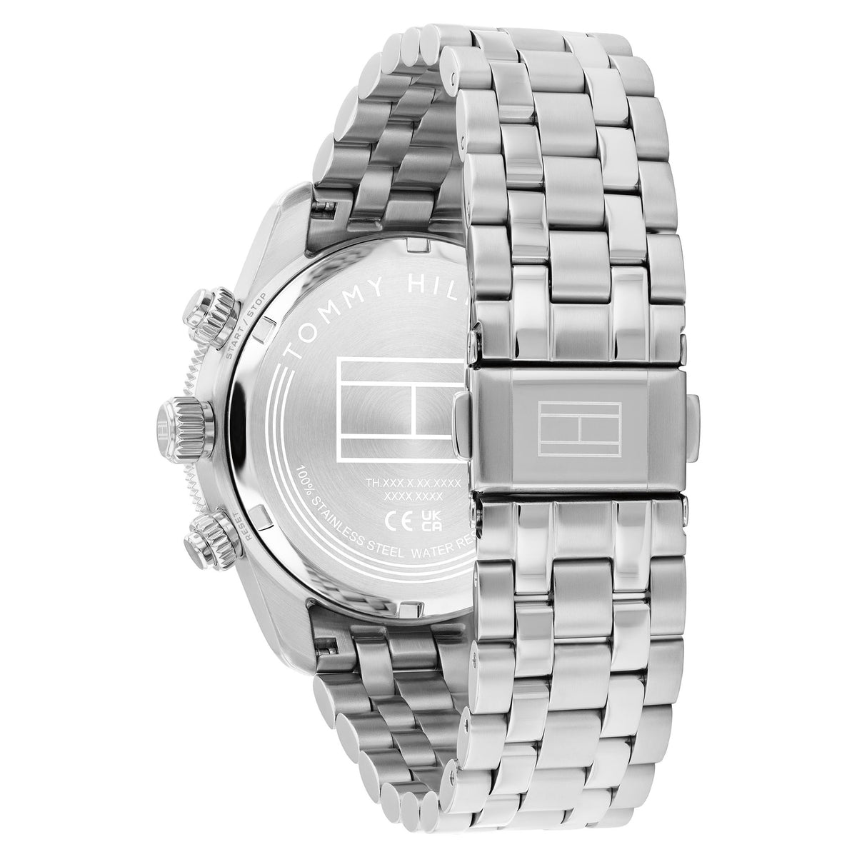 Tommy Hilfiger Stainless Steel Turquoise Dial Chronograph Men's Watch - 1710745