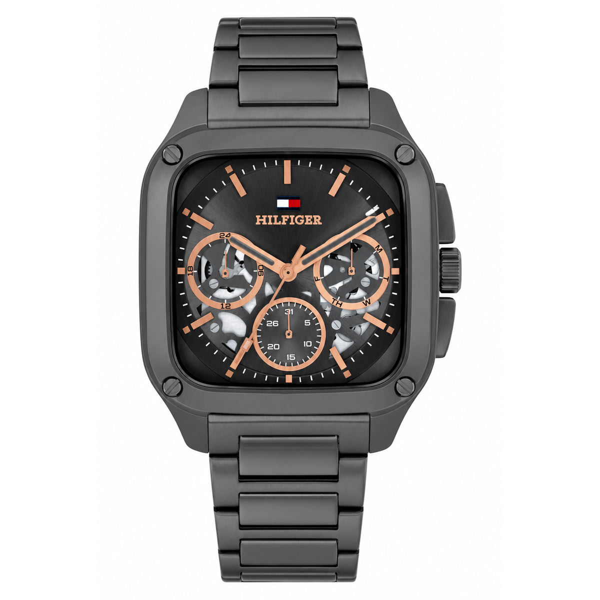 Tommy Hilfiger Grey Steel Multi-function Men's Watch - 1710759