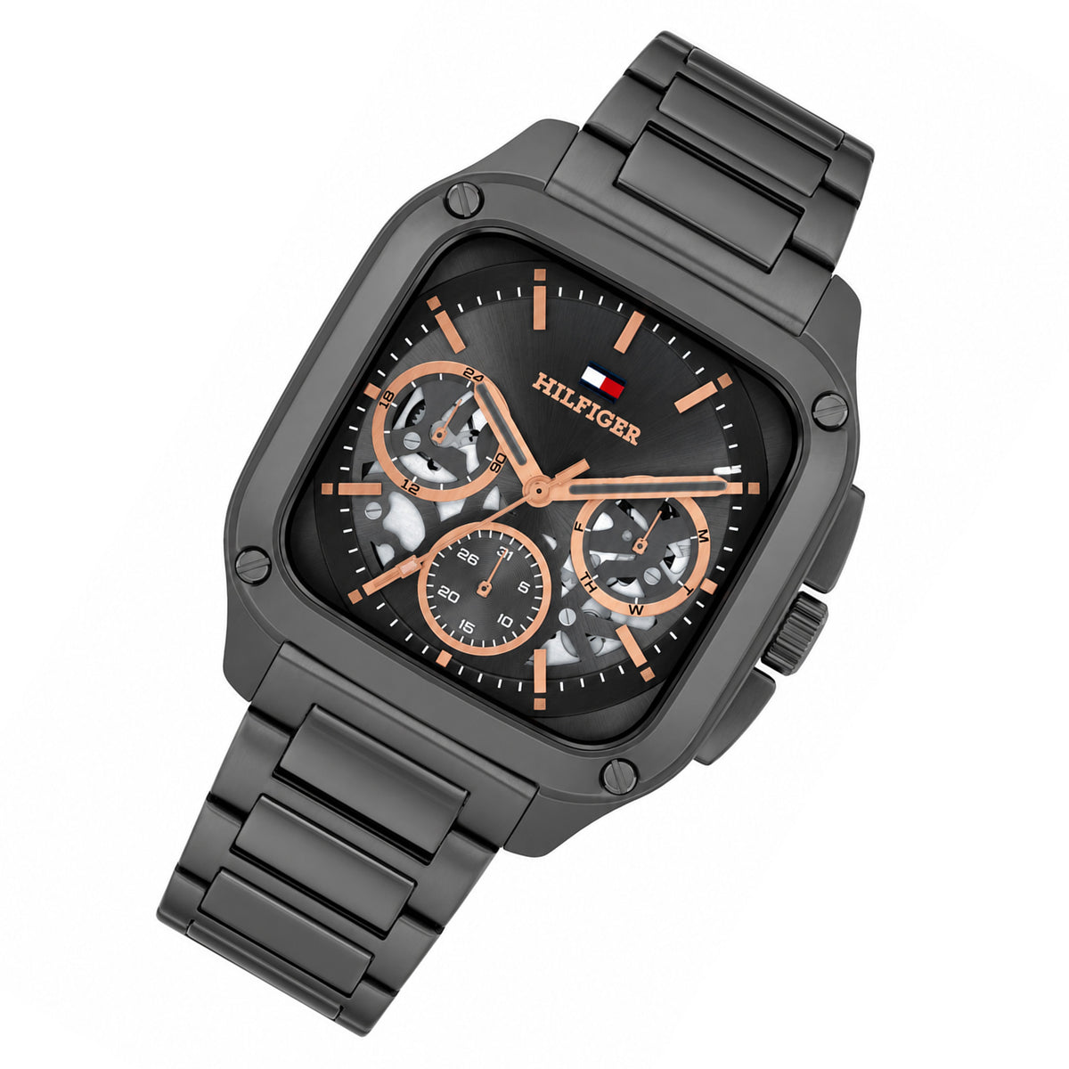 Tommy Hilfiger Grey Steel Multi-function Men's Watch - 1710759
