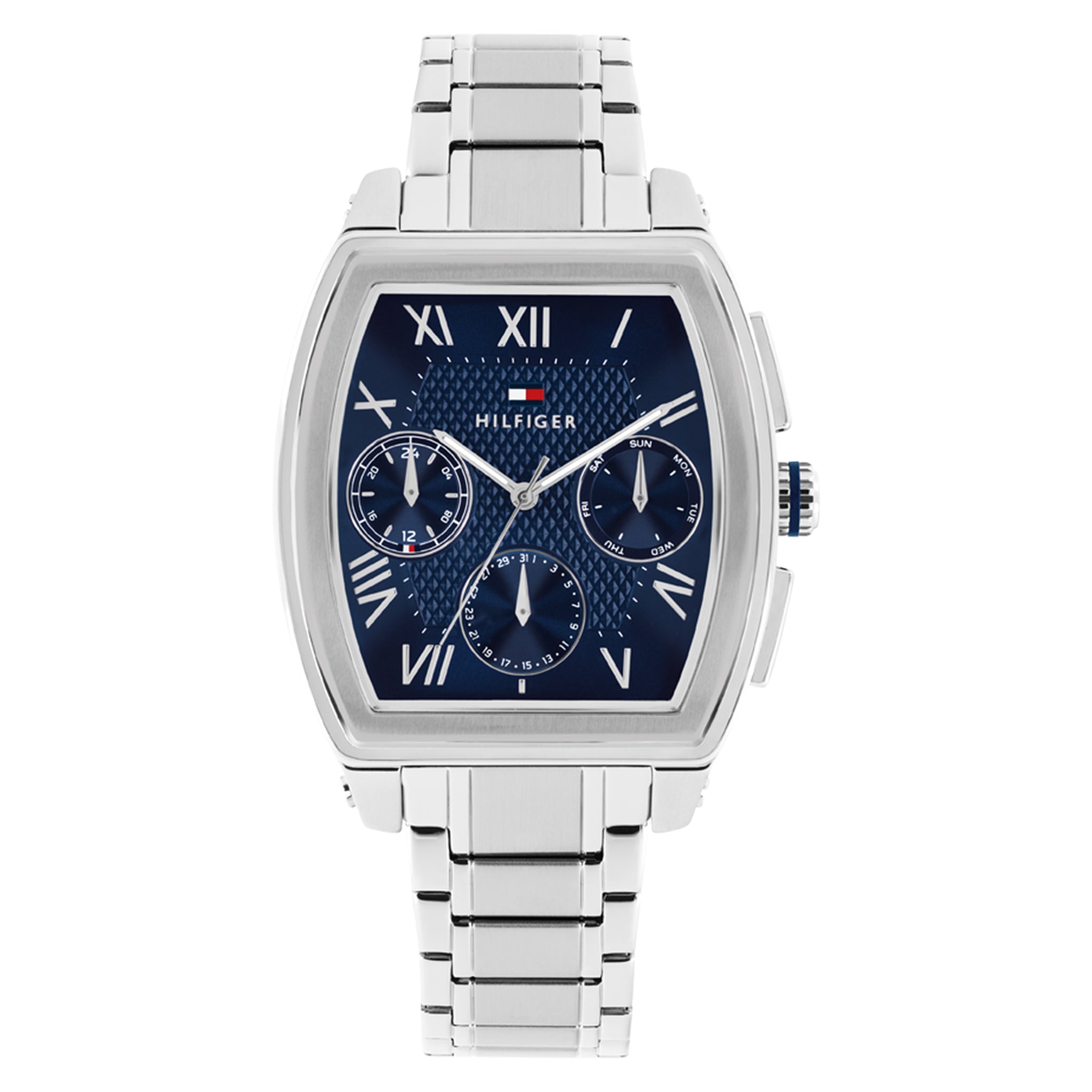 Tommy Hilfiger Stainless Steel Navy Dial Multi-function Men's Watch - 1710763