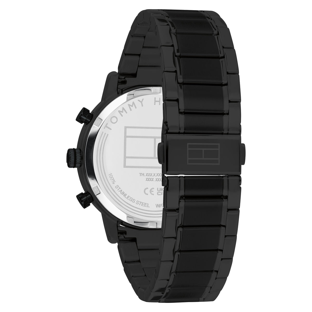 Tommy Hilfiger Black Steel Chronograph Men's Watch - 1710799
