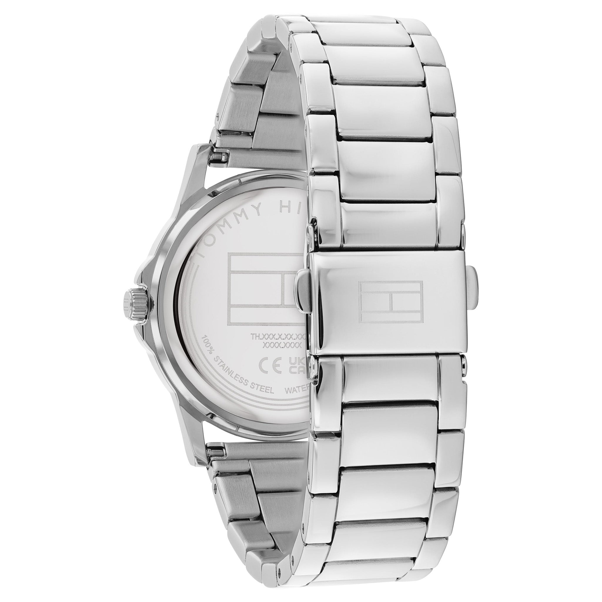 Tommy Hilfiger Silver Steel Black Dial Kid's Watch - 1720042
